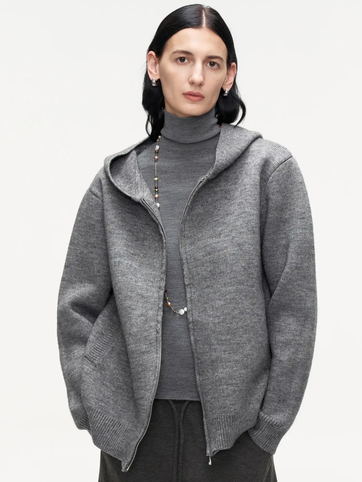 FIRST FLOOR Comfy Wool-Cotton Zip Hoodie | Canton Collective