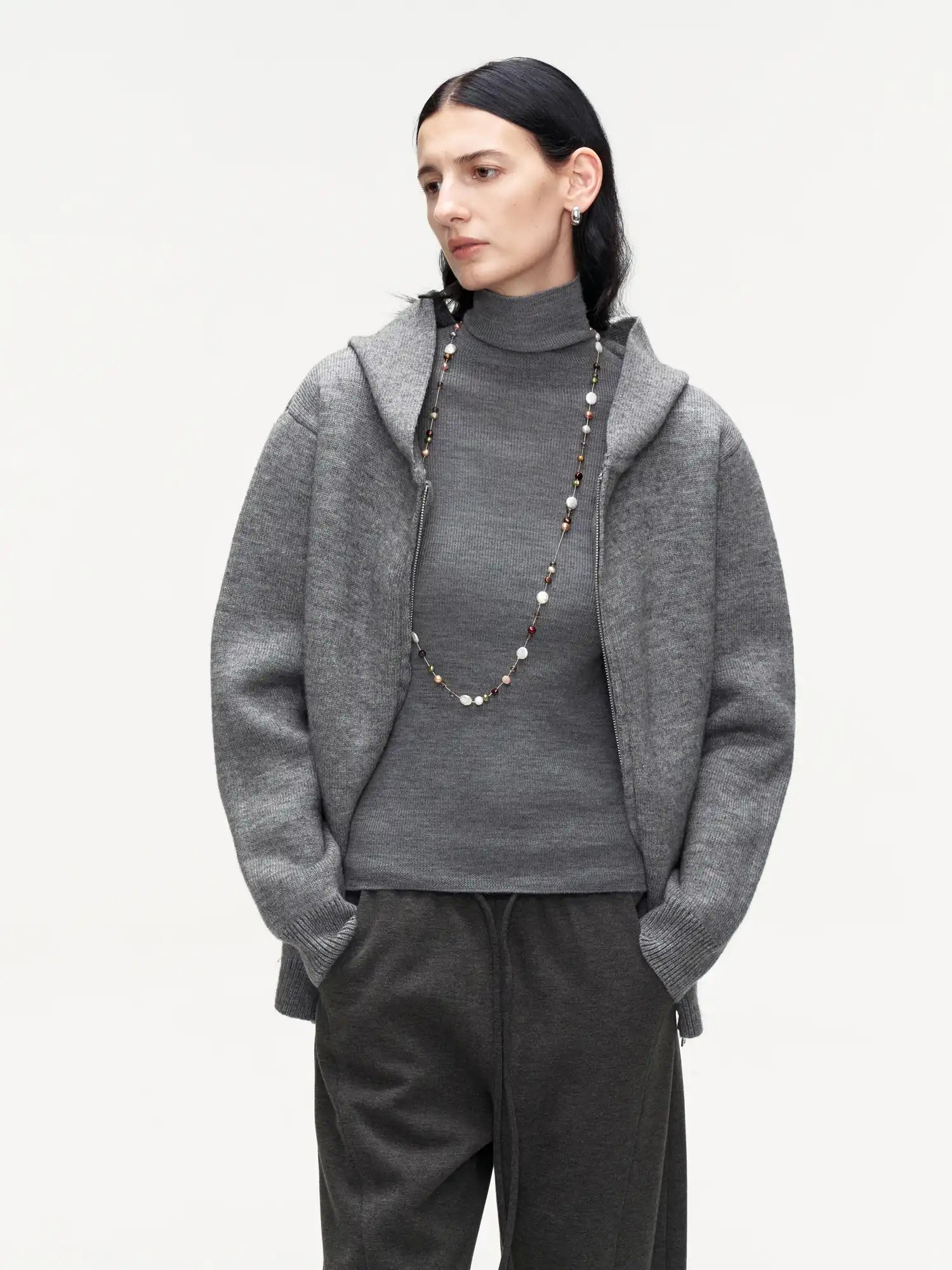 FIRST FLOOR Comfy Wool-Cotton Zip Hoodie | Canton Collective