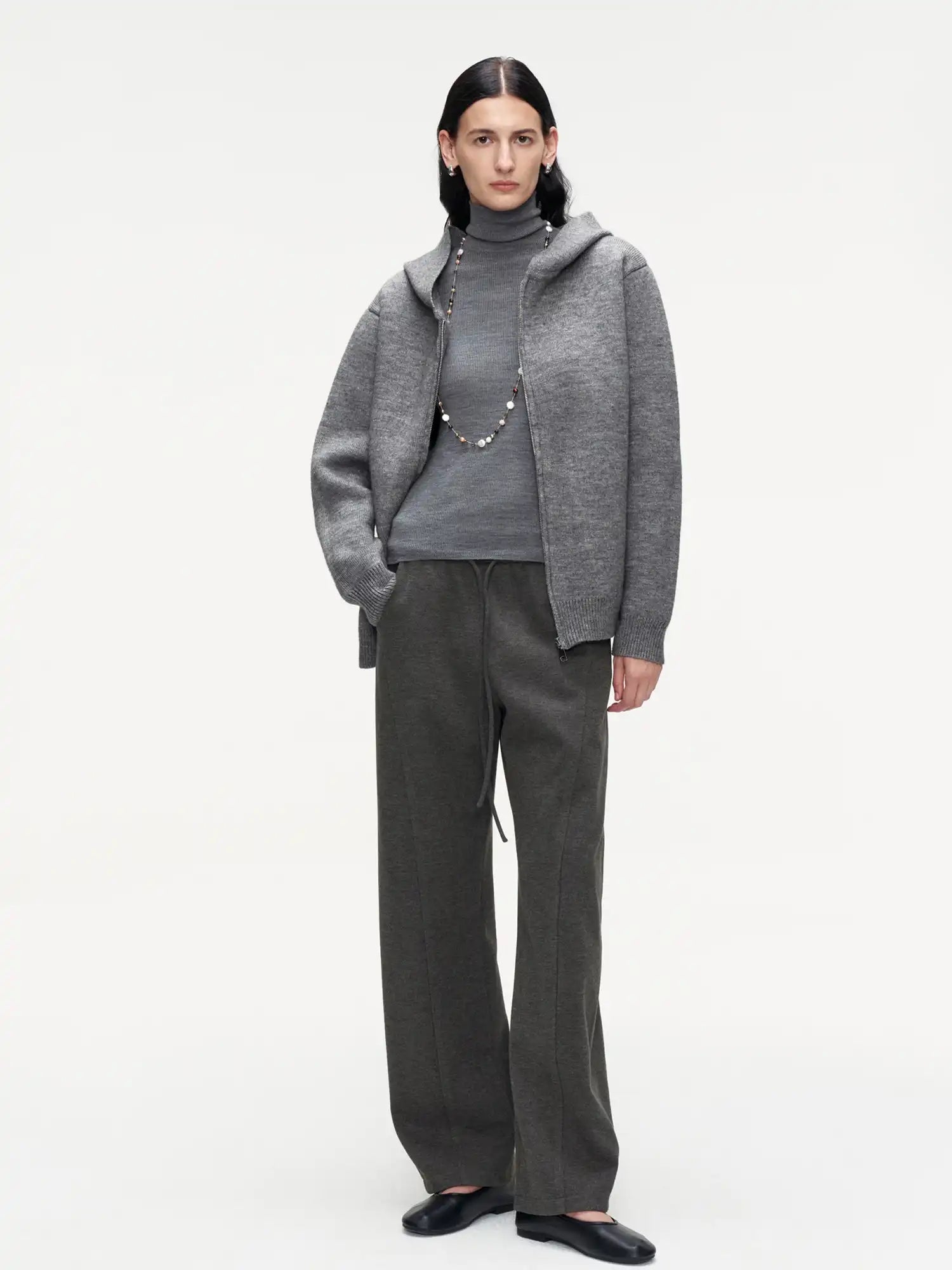 FIRST FLOOR Comfy Wool-Cotton Zip Hoodie | Canton Collective