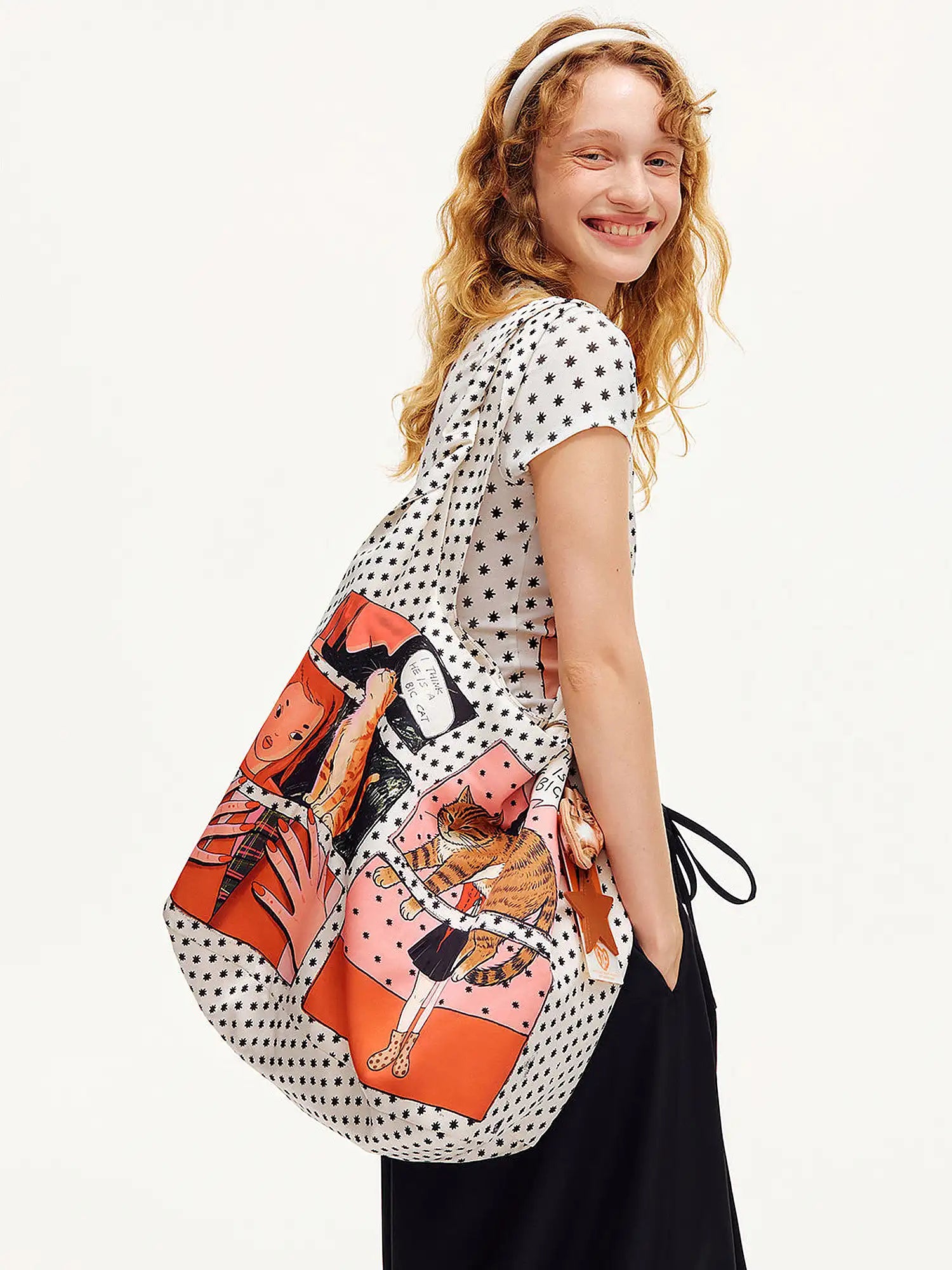 Outtheblue Comic Strip Satin Tote Bag | Canton Collective
