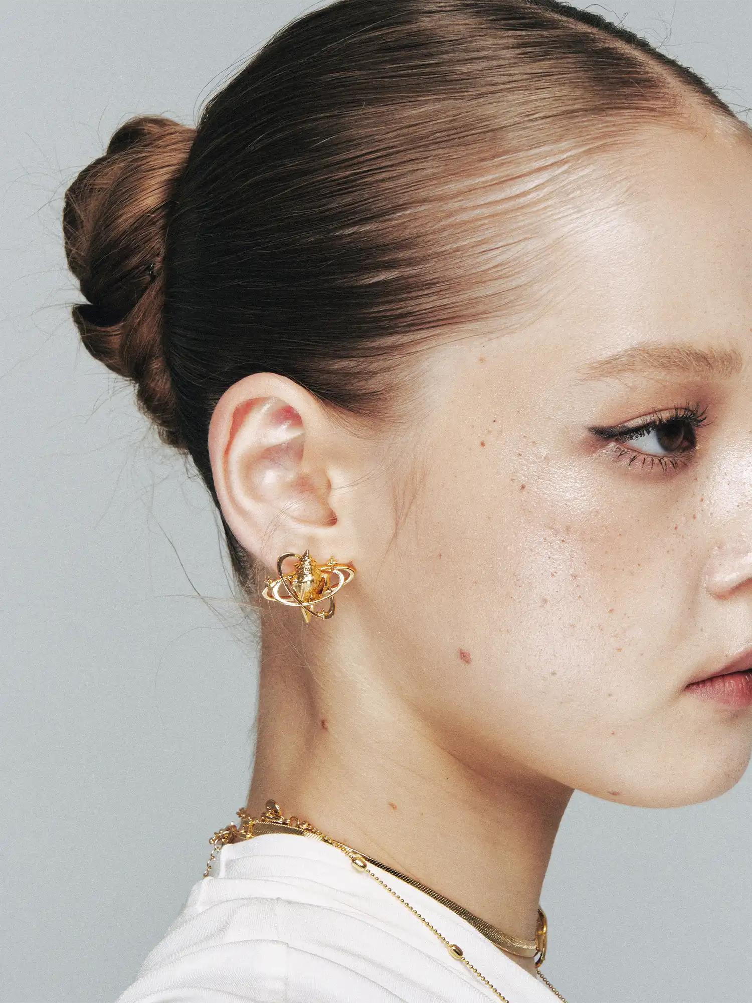 1Jinn M2M Contemporary Shell Star Studs | Canton Collective