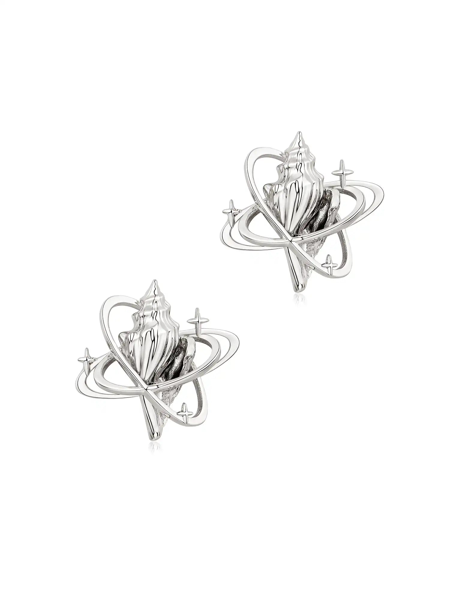1Jinn M2M Contemporary Shell Star Studs | Canton Collective
