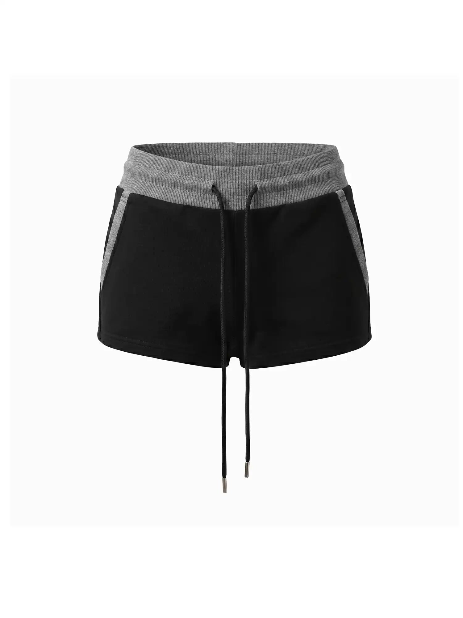 Muse Naps Contrast Waistband Drawstring Mini Shorts | Canton Collective