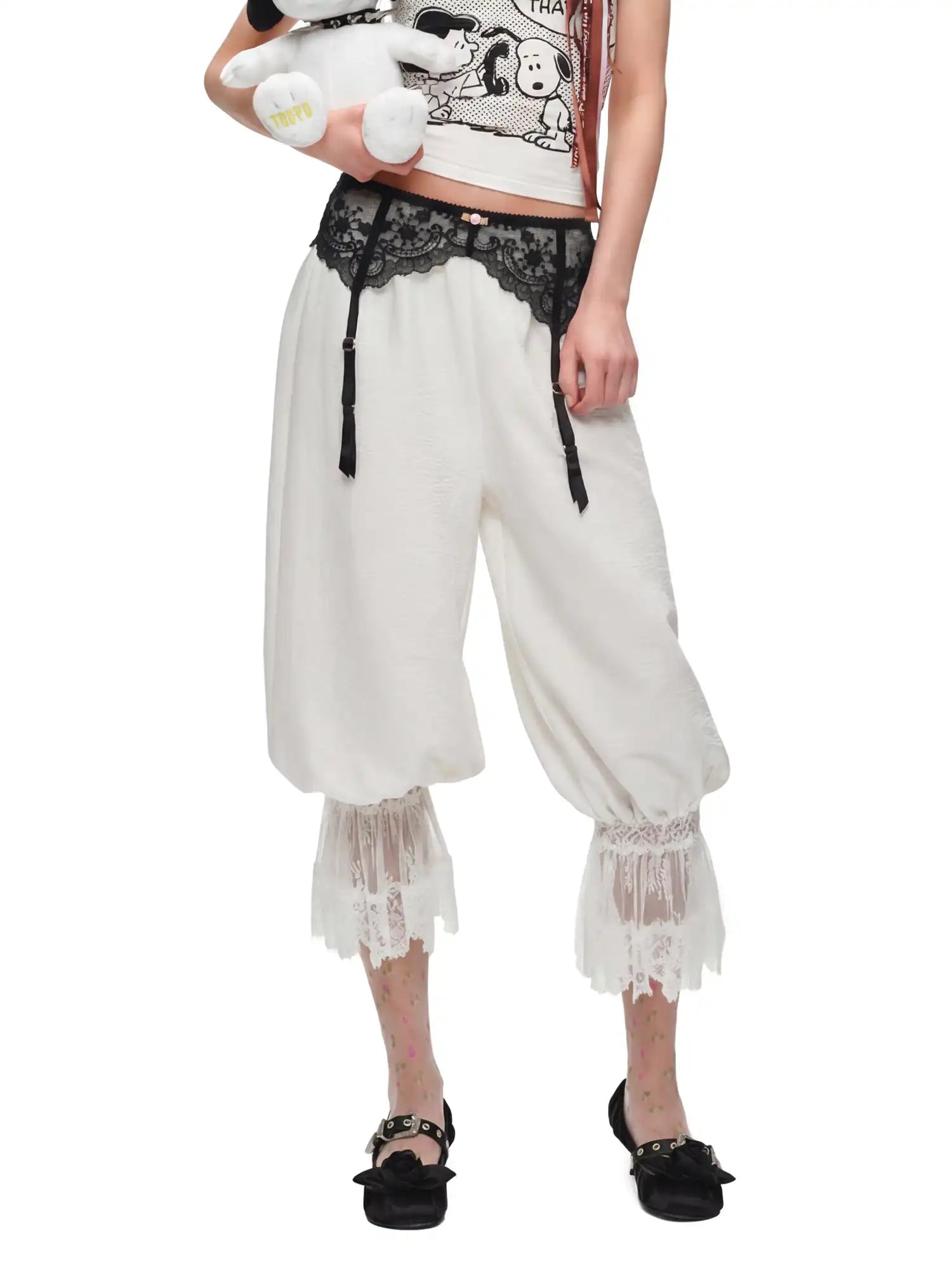 1Jinn Studio Coquette Lace Lantern Pants | Canton Collective
