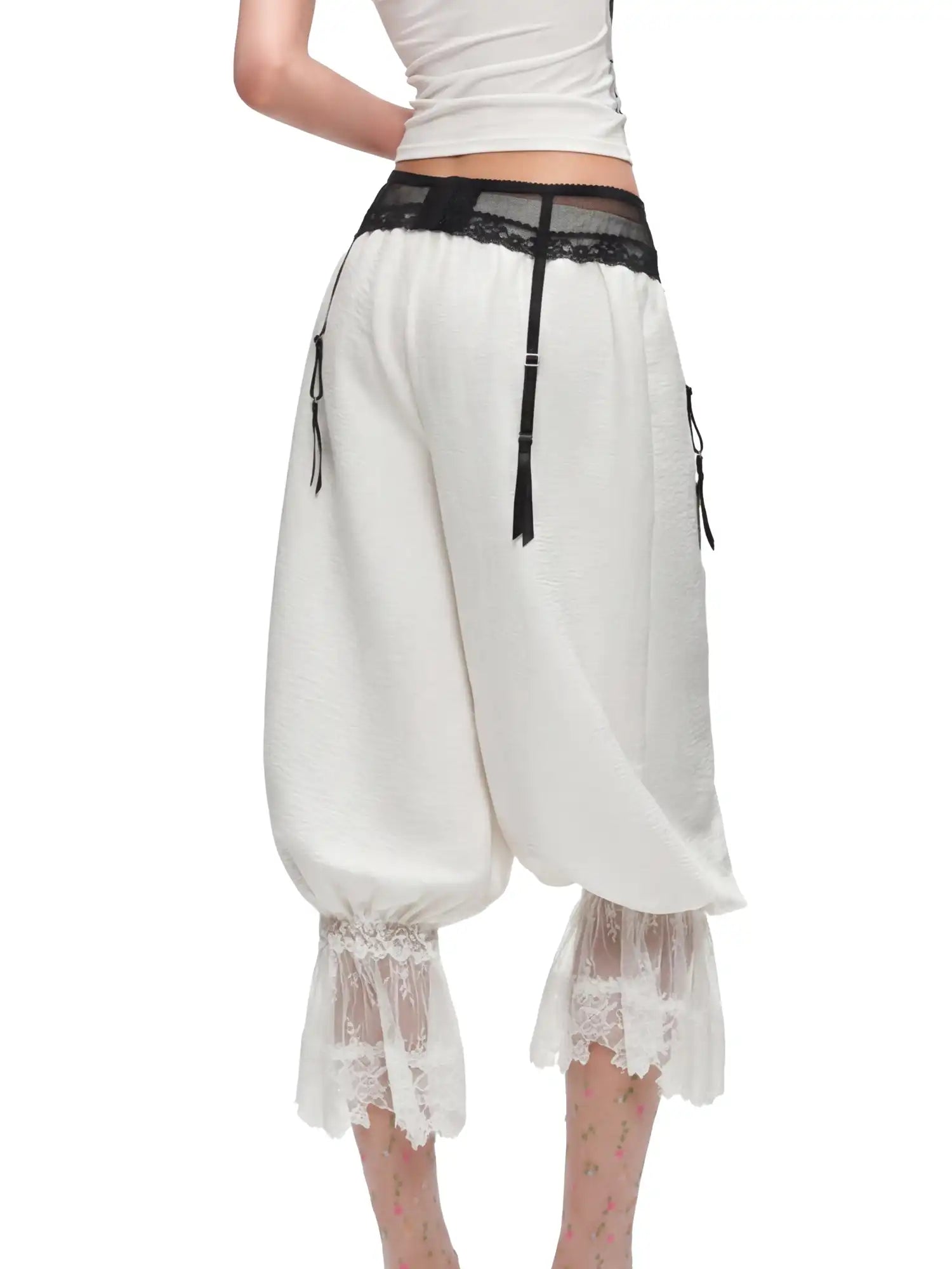 1Jinn Studio Coquette Lace Lantern Pants | Canton Collective