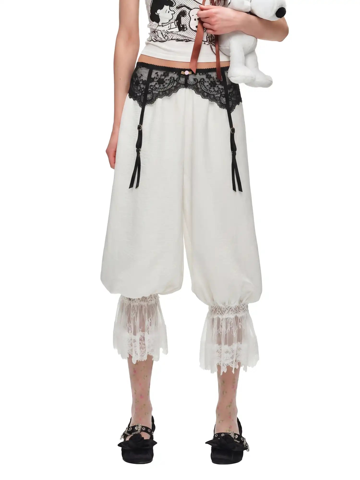 1Jinn Studio Coquette Lace Lantern Pants | Canton Collective