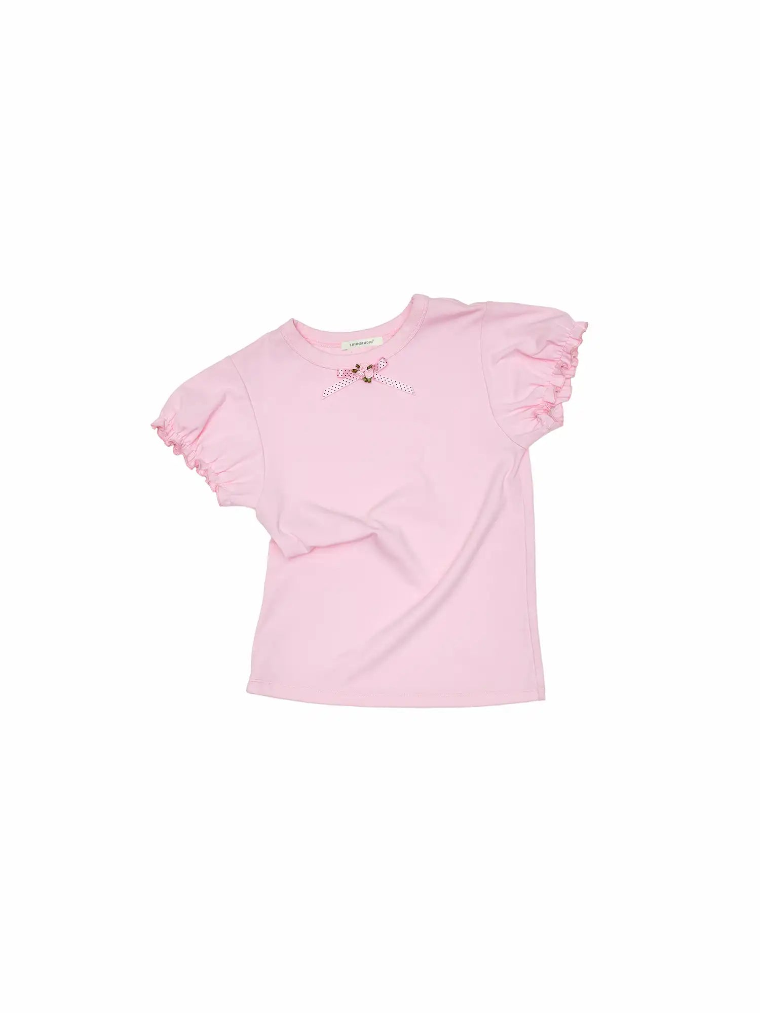 1Jinn Studio Coquette Style Rosette Puff Sleeve Top | Canton Collective