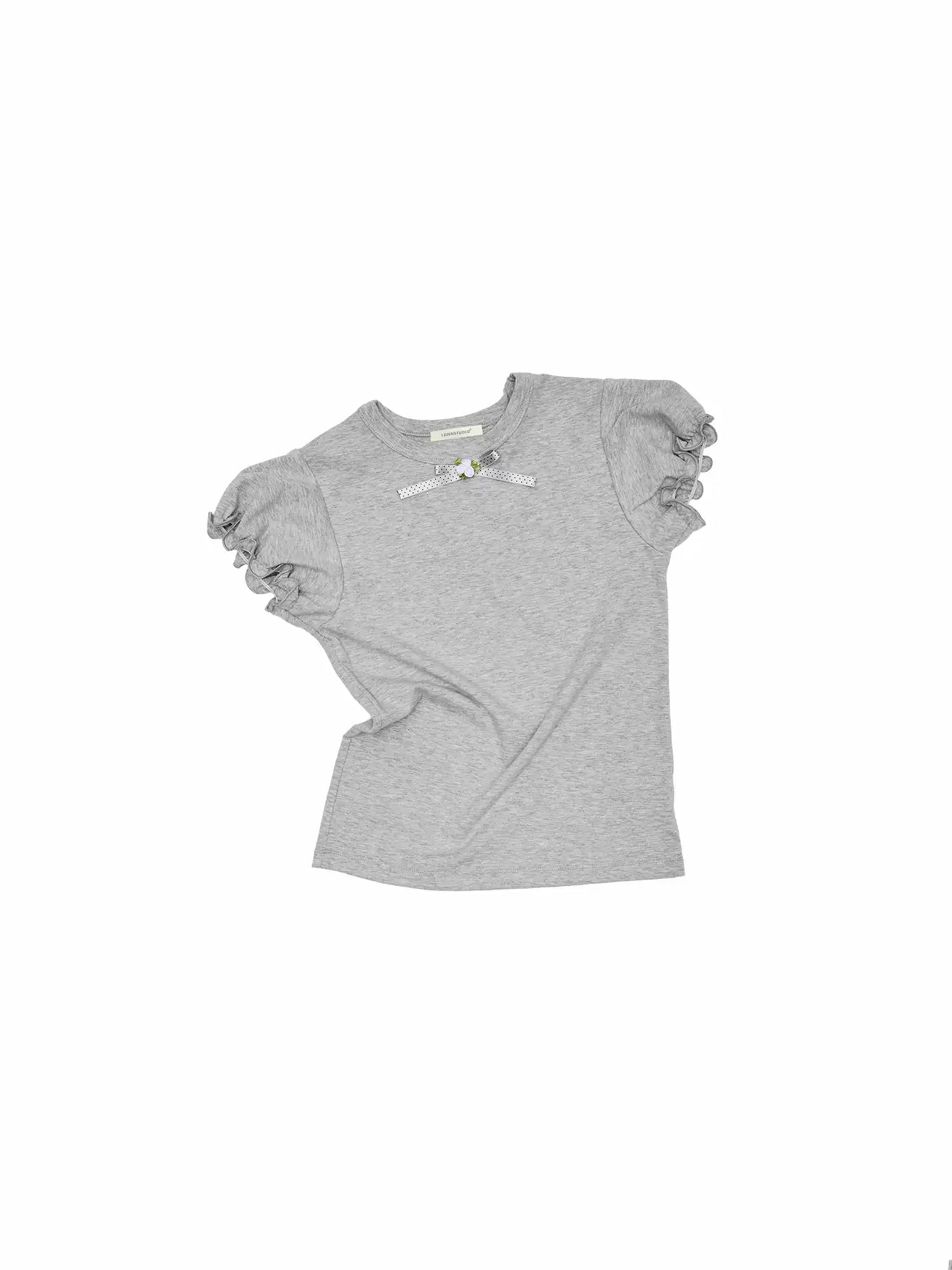 1Jinn Studio Coquette Style Rosette Puff Sleeve Top | Canton Collective