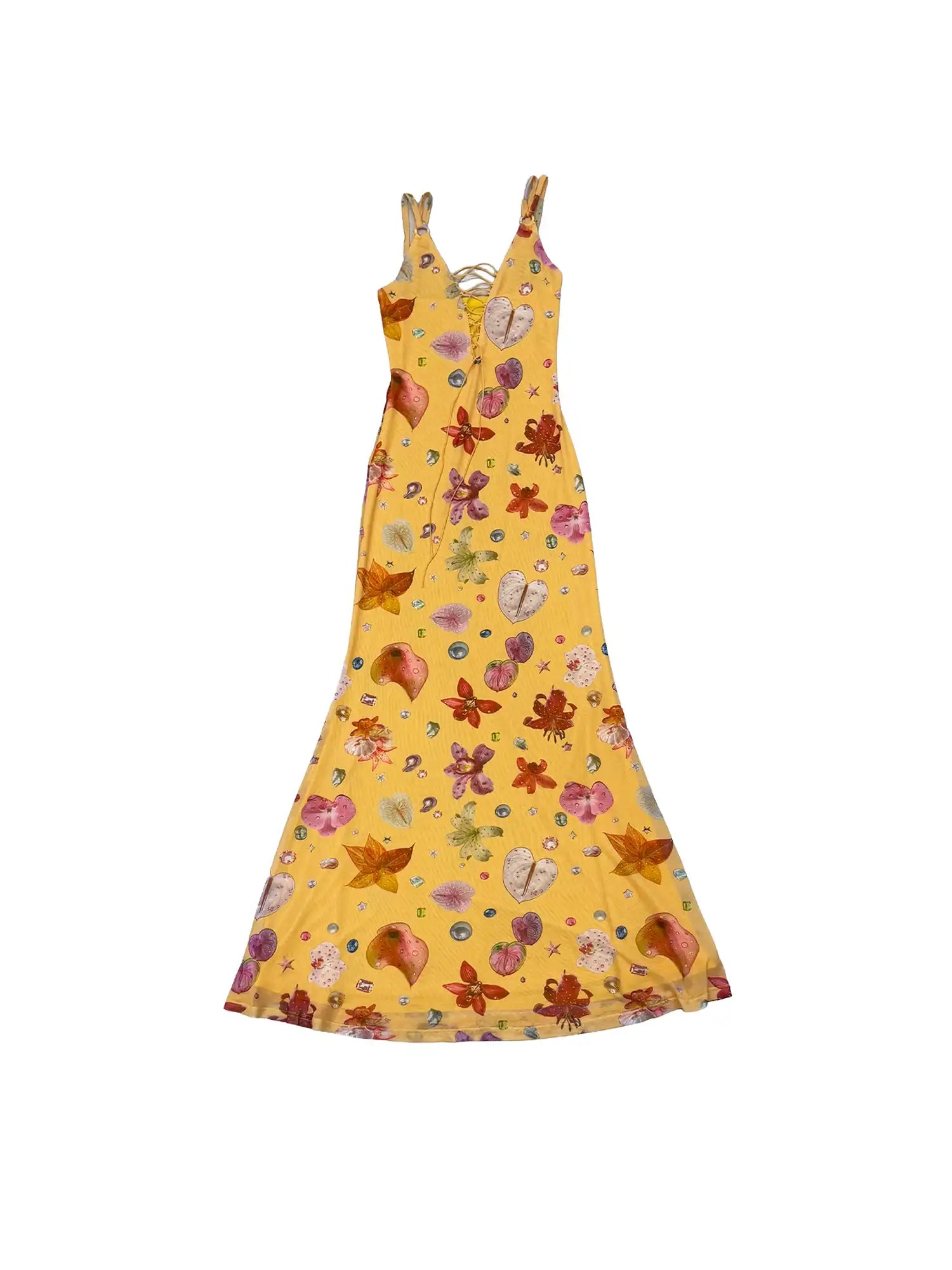 Deleteex Corset Lace-Up Mermaid Slip Dress | Canton Collective
