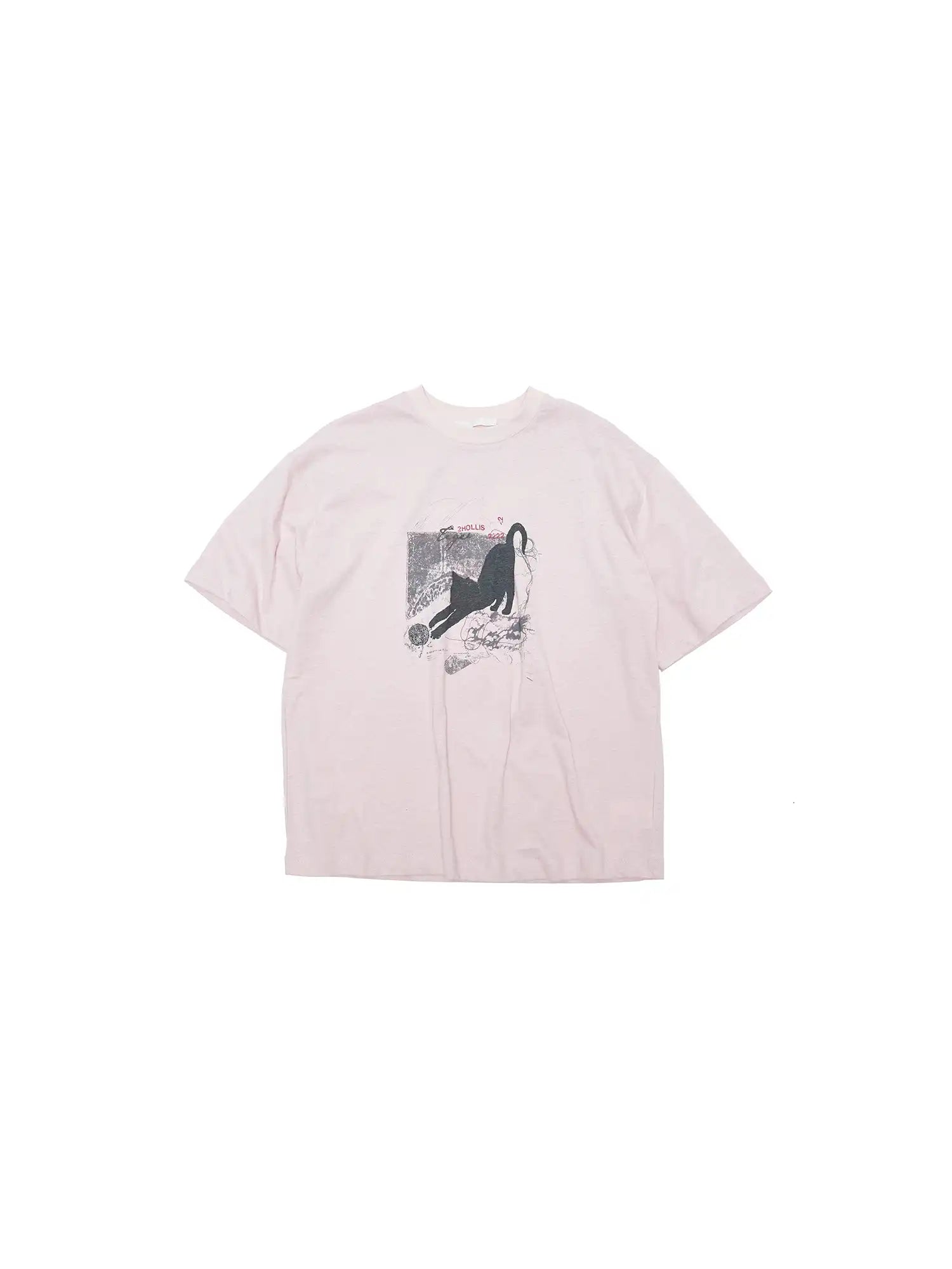 CantonCollective Design Cotton Oversized T-Shirt with Cat Print | Canton Collective