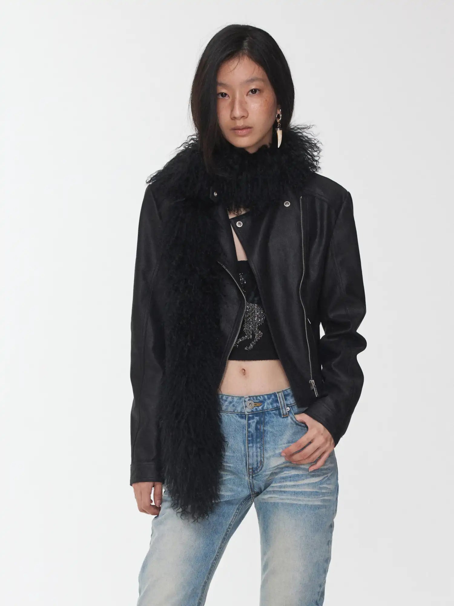 1Jinn Studio Crackle Motorcycle Jacket | Canton Collective