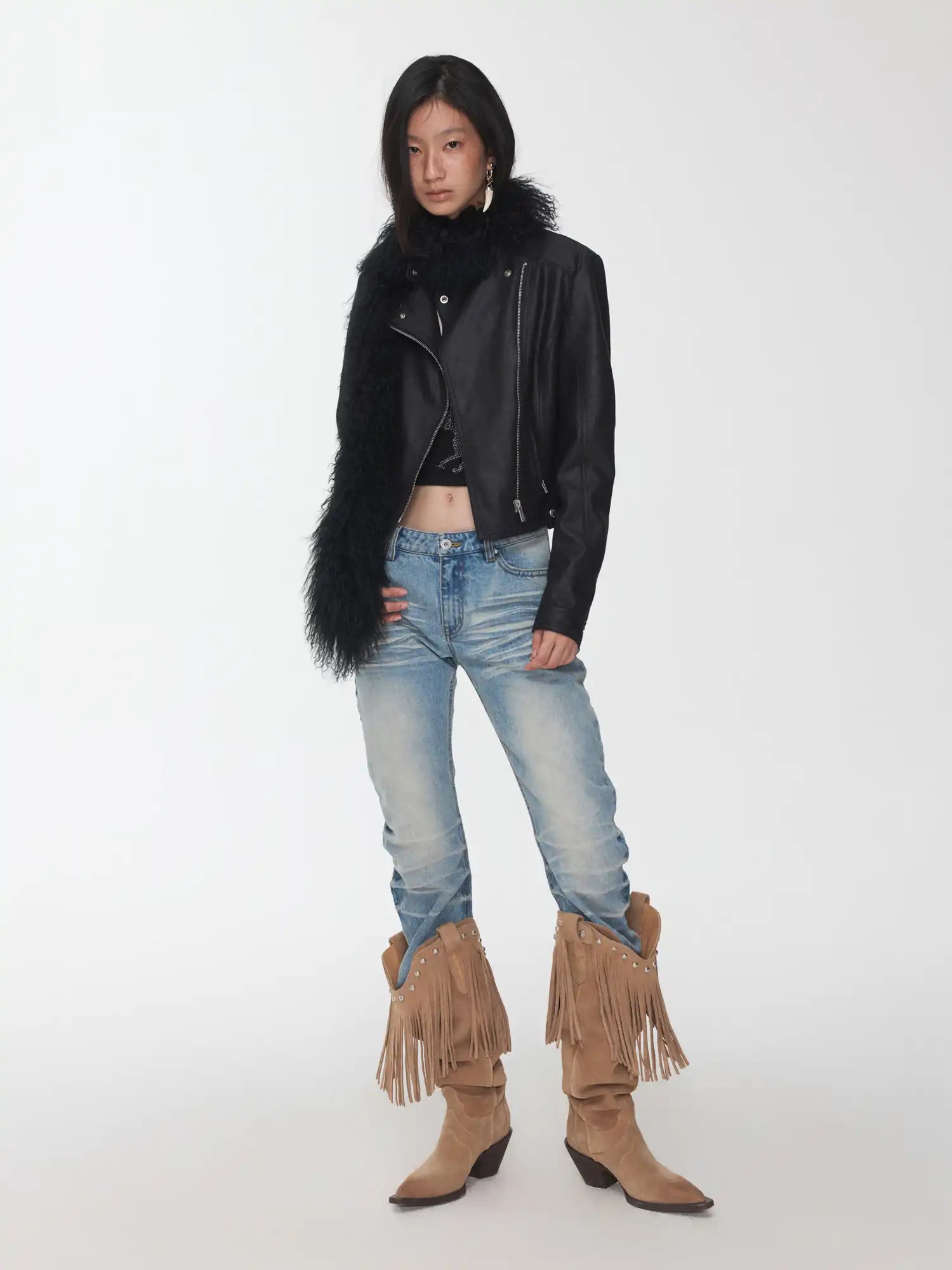 1Jinn Studio Crackle Motorcycle Jacket | Canton Collective