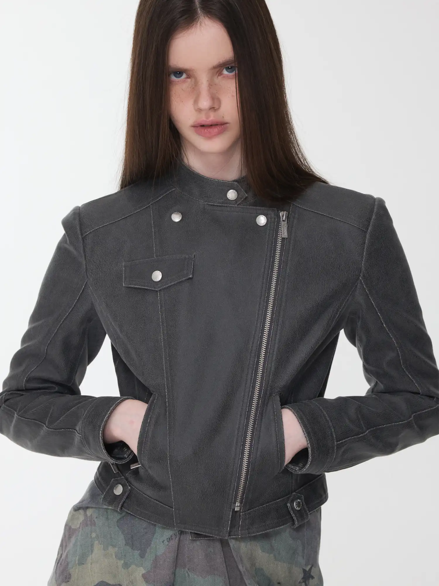 1Jinn Studio Crackle Motorcycle Jacket | Canton Collective