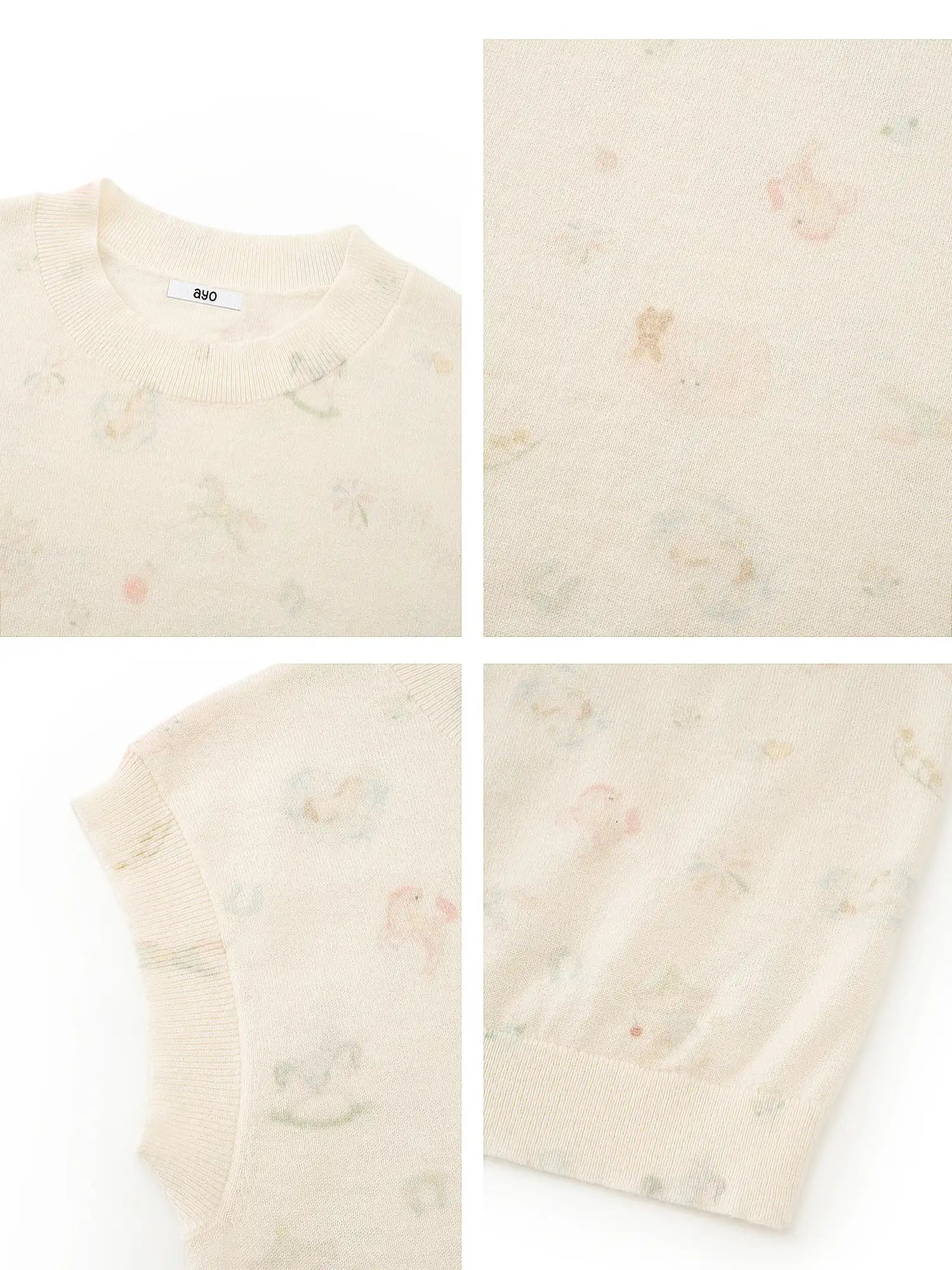 Ayo Cream Knit Mock Neck Tank Top | Canton Collective