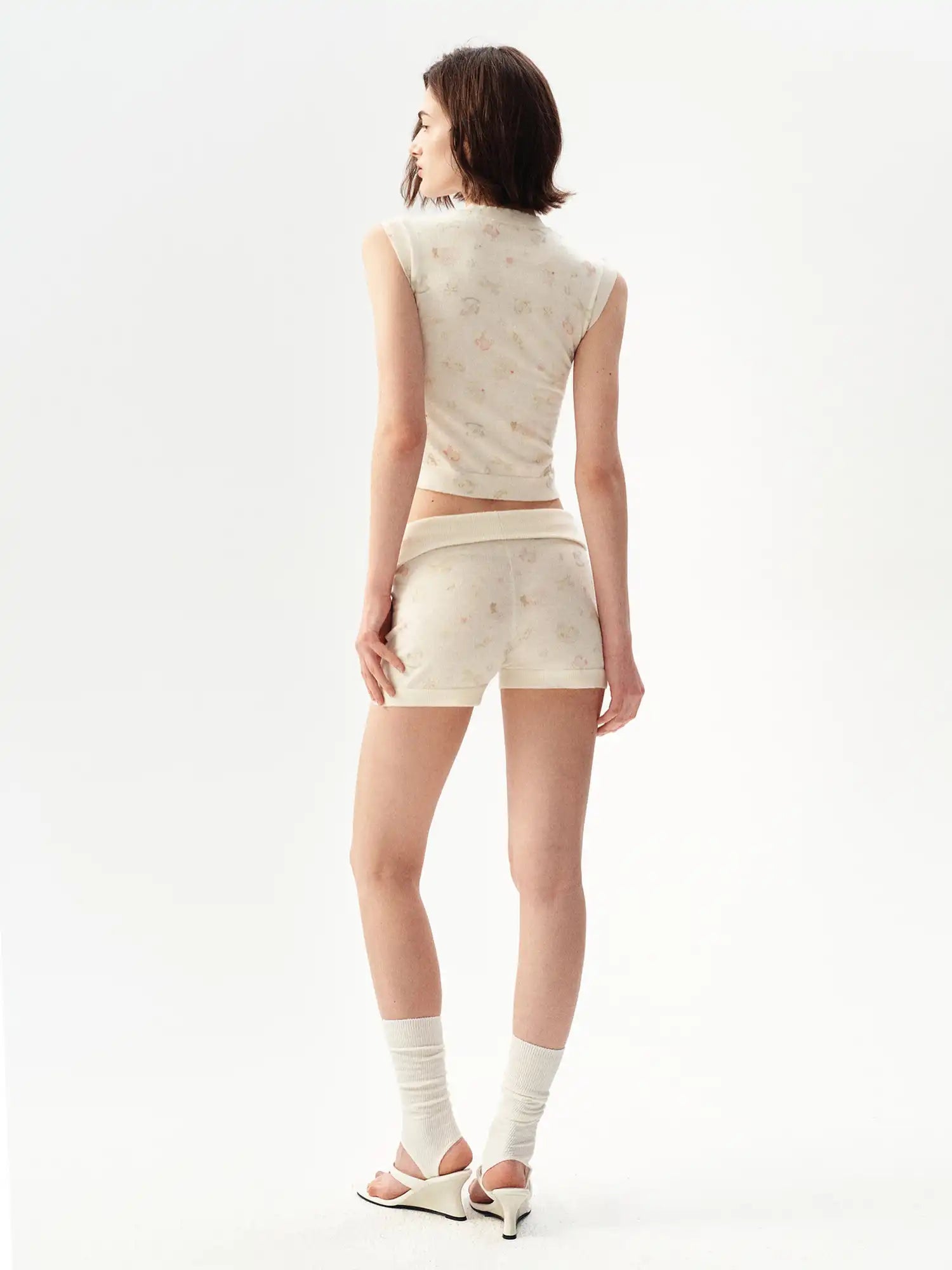 Ayo Cream Knit Mock Neck Tank Top | Canton Collective