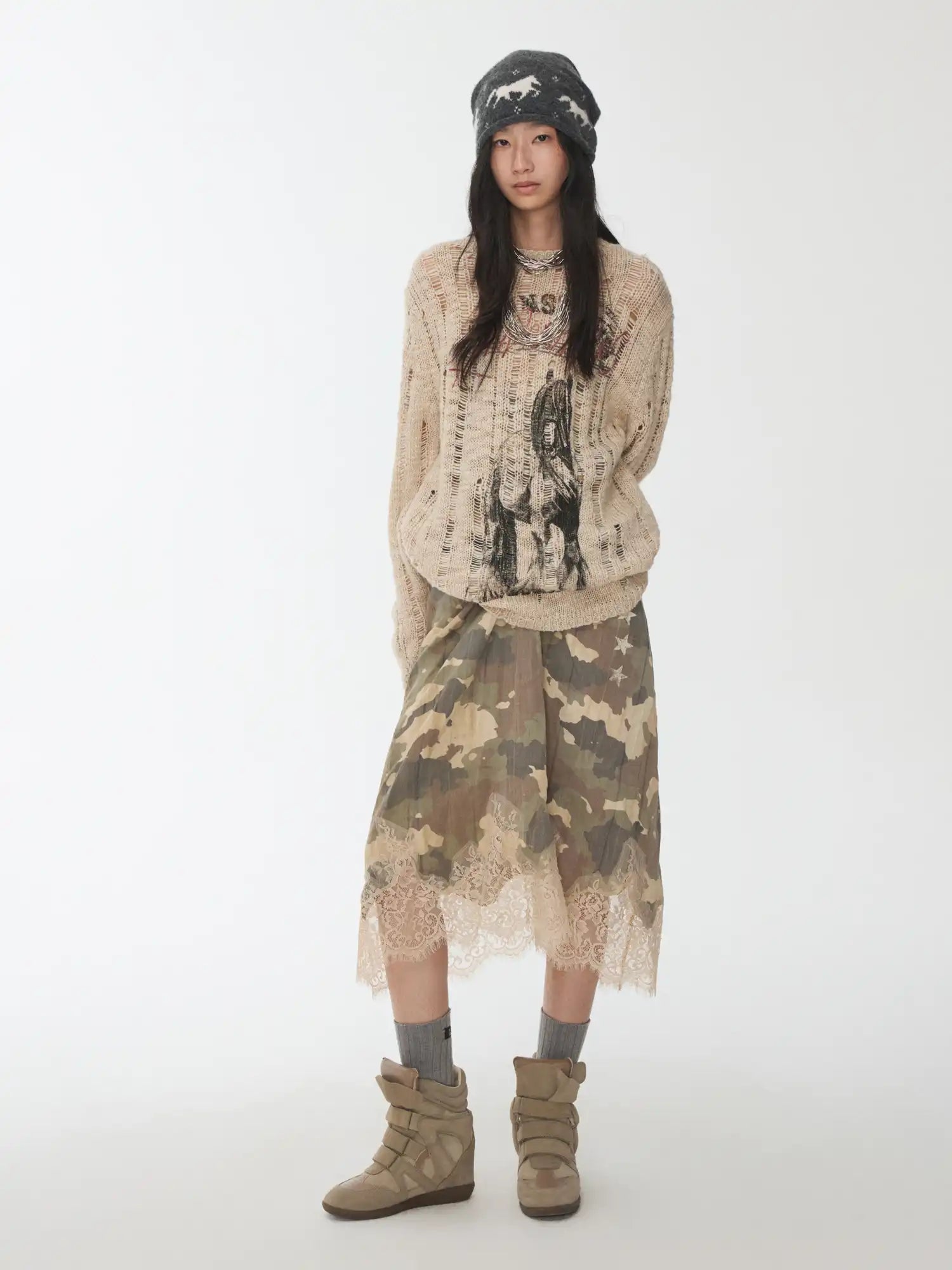 1Jinn Studio Critter Openwork Sweater | Canton Collective