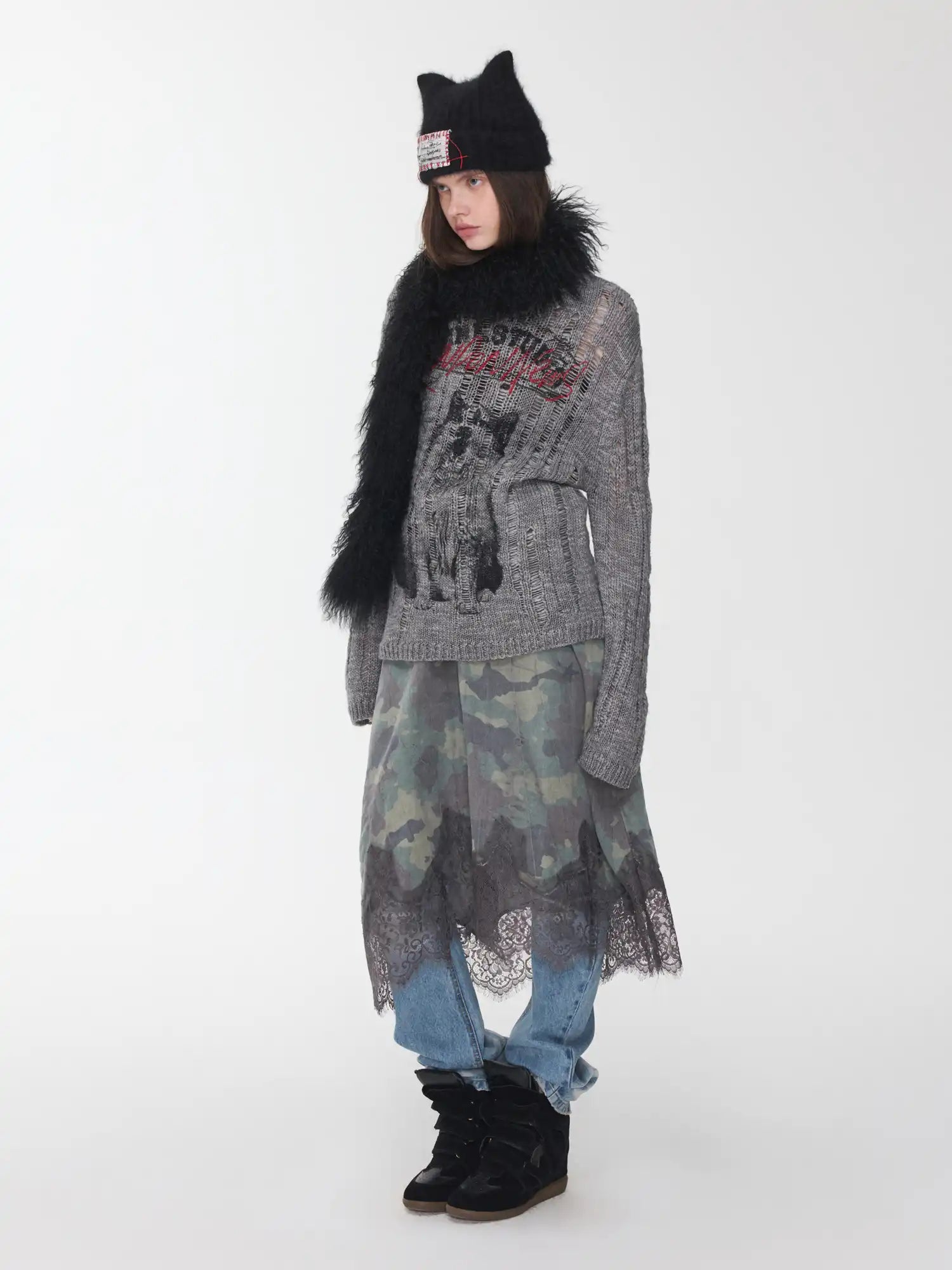 1Jinn Studio Critter Openwork Sweater | Canton Collective