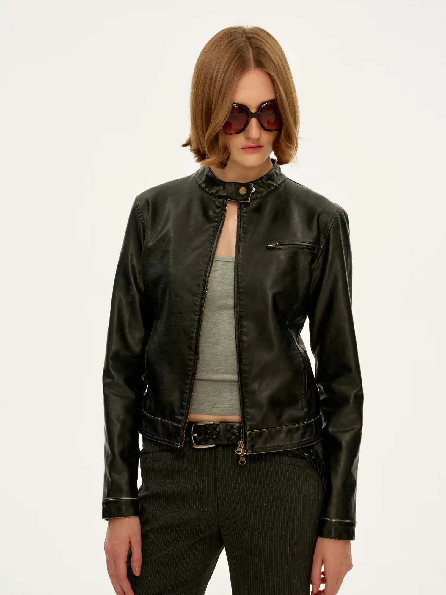 FirstFloor Cropped Biker Jacket | Canton Collective
