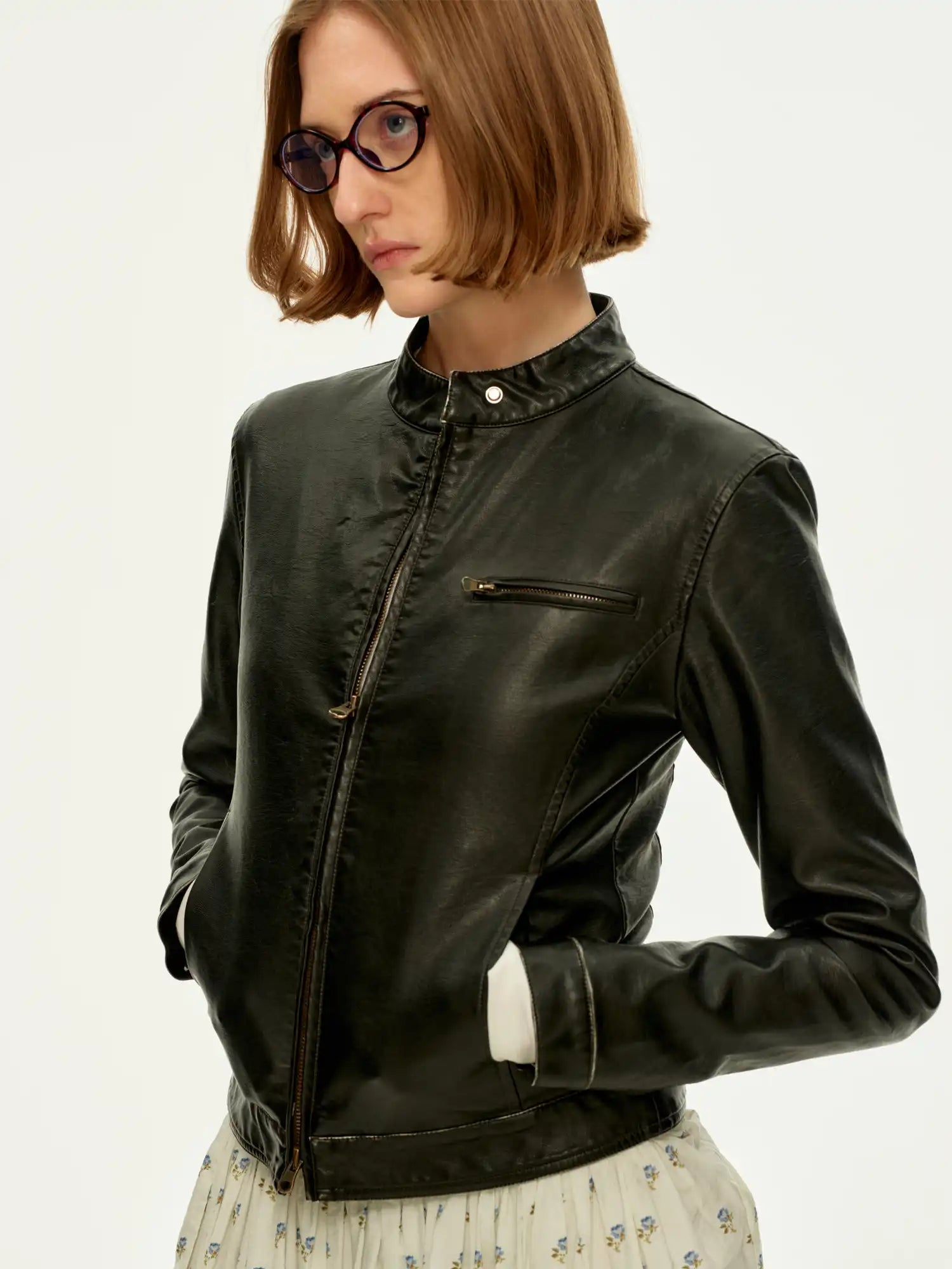 FirstFloor Cropped Biker Jacket | Canton Collective