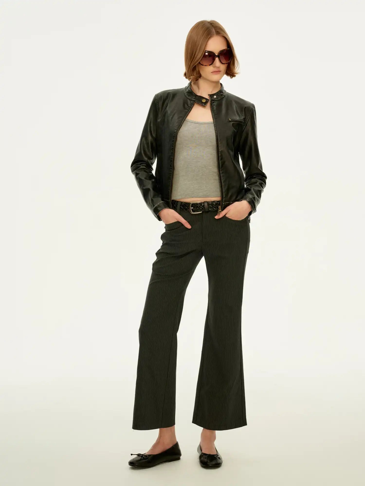 FirstFloor Cropped Biker Jacket | Canton Collective
