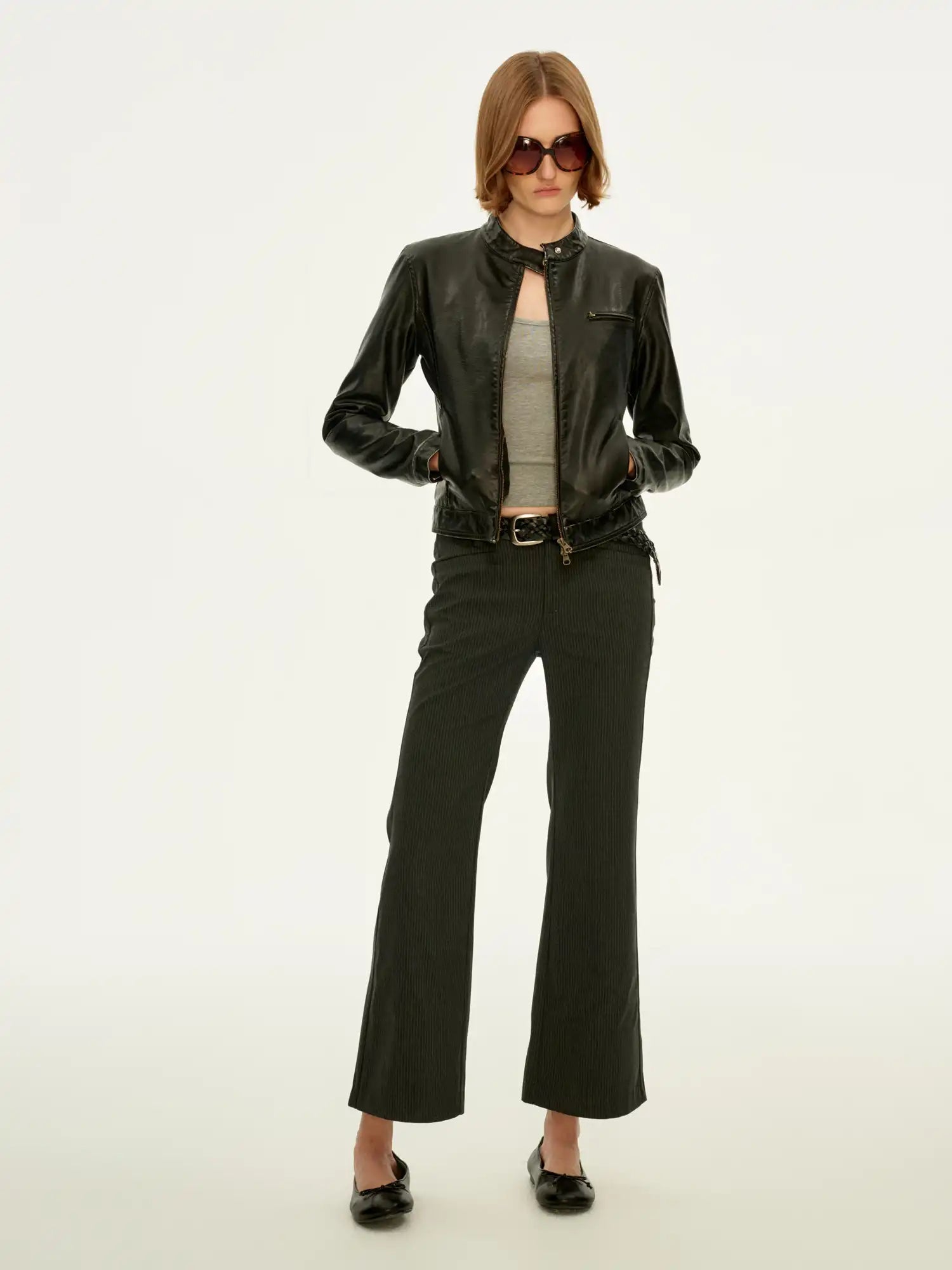 FirstFloor Cropped Biker Jacket | Canton Collective
