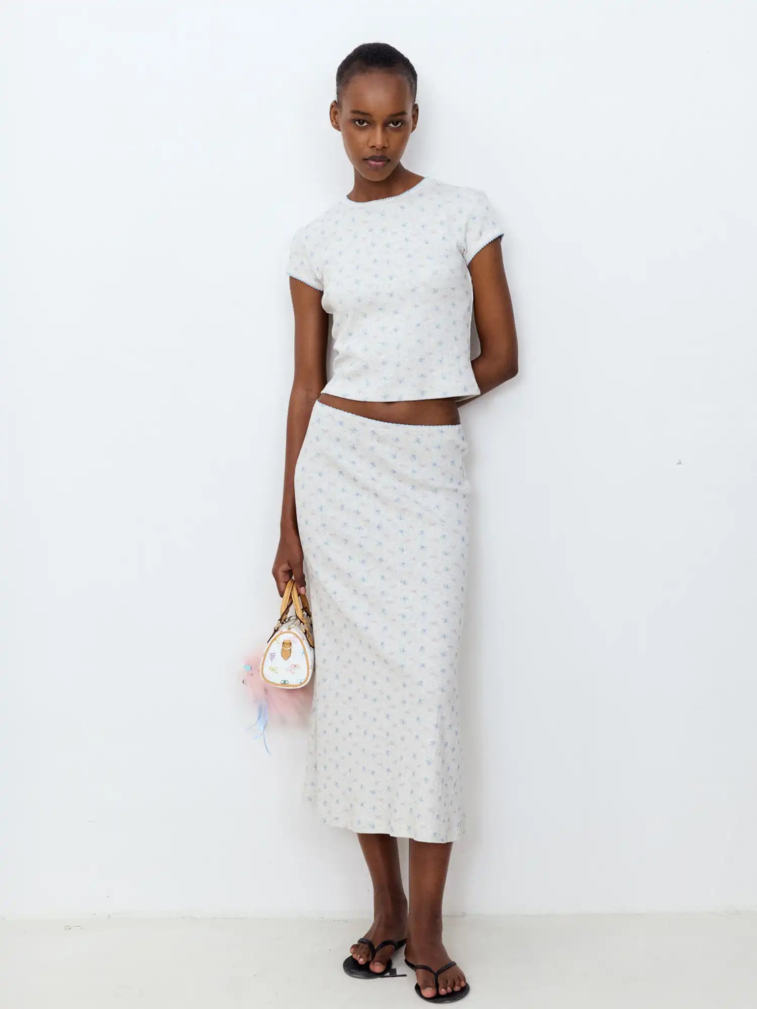 FirstFloor Cropped Floral Lace Top | Canton Collective