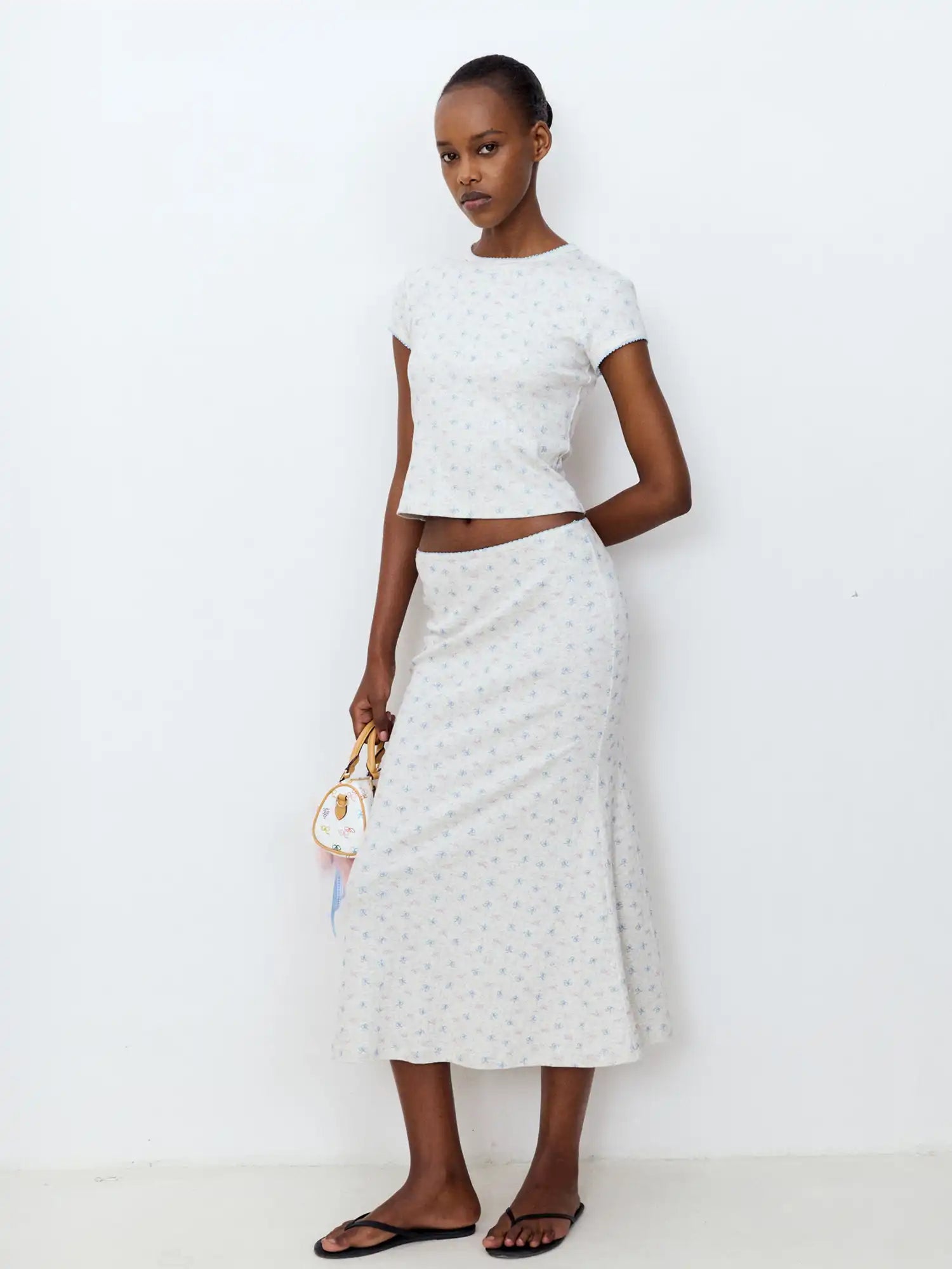 FirstFloor Cropped Floral Lace Top | Canton Collective