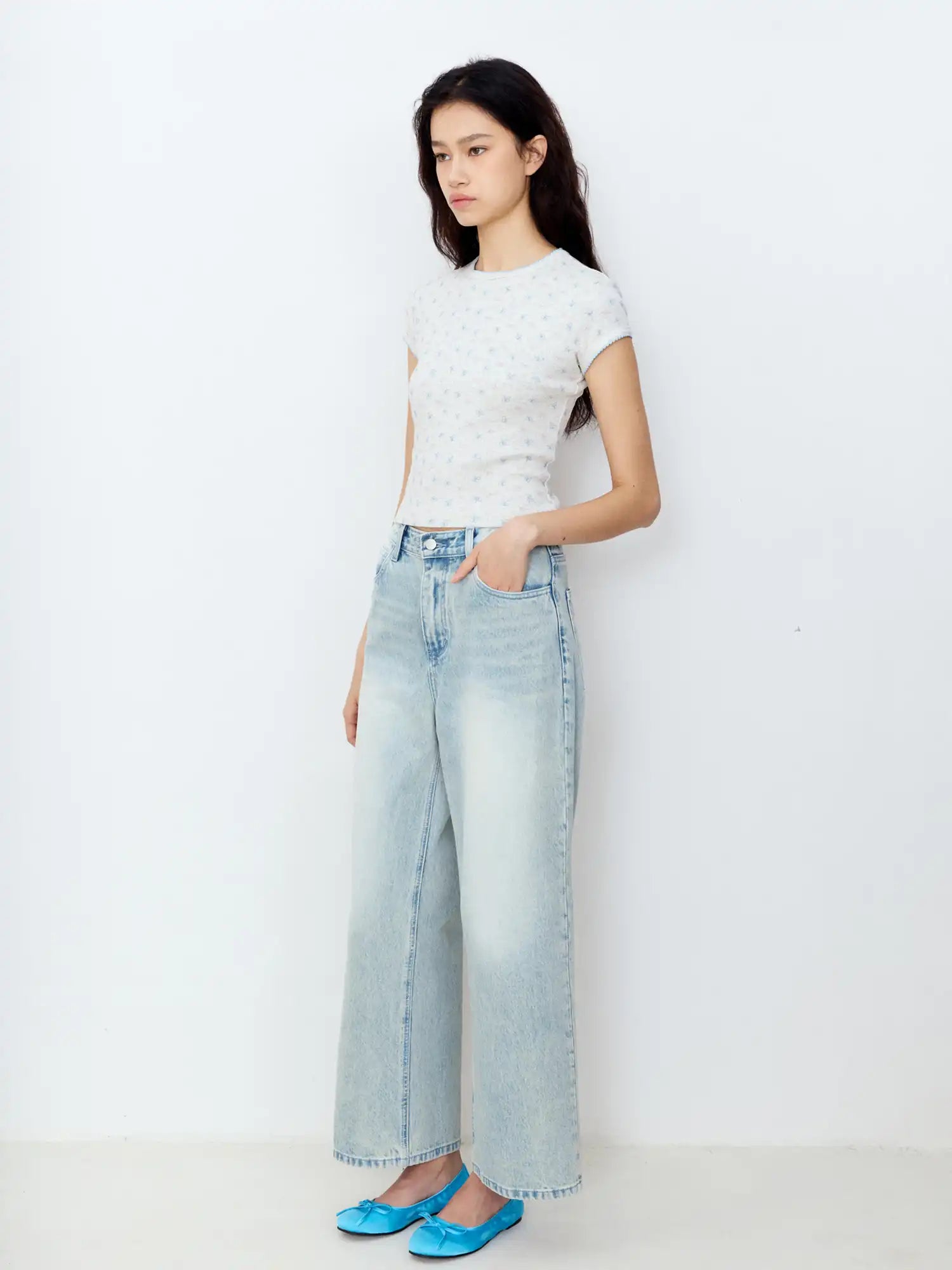 FirstFloor Cropped Floral Lace Top | Canton Collective