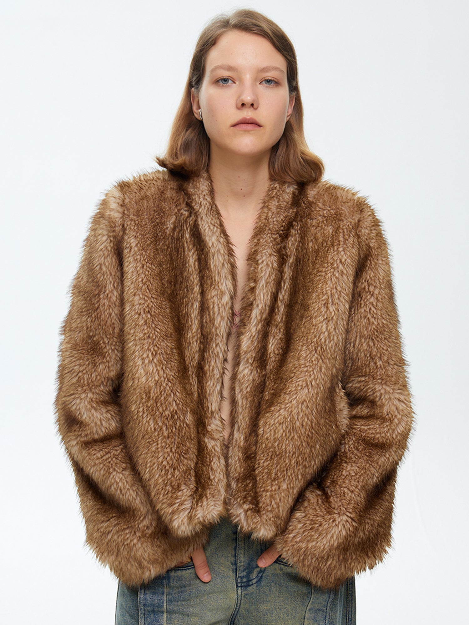 First Floor Cropped Fur Jacket | Canton Collective