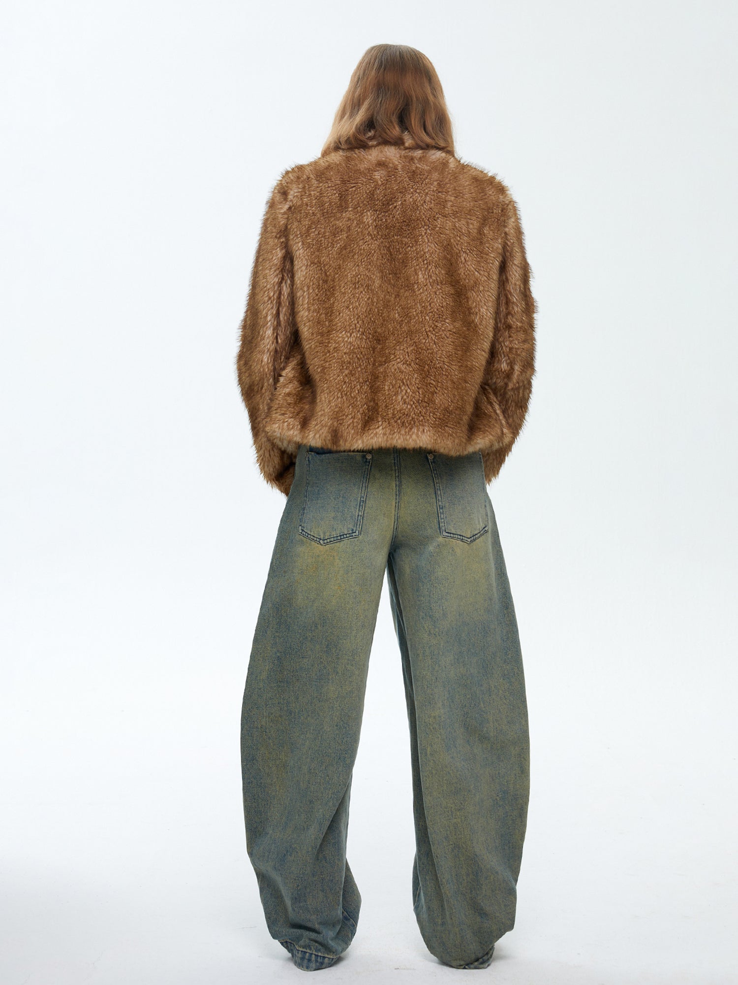 First Floor Cropped Fur Jacket | Canton Collective