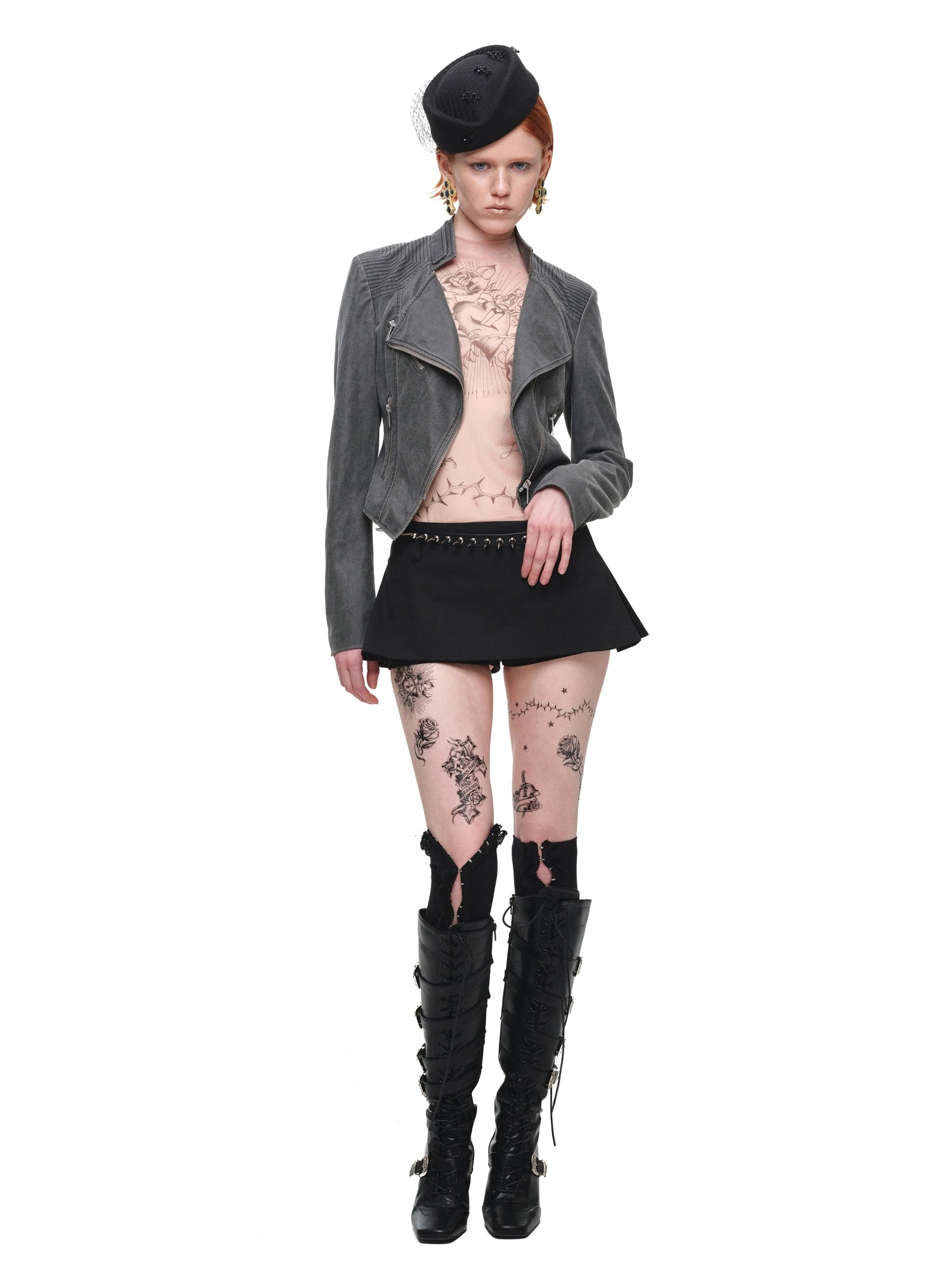 1Jinn Studio Cropped Vintage Leather Jacket | Canton Collective