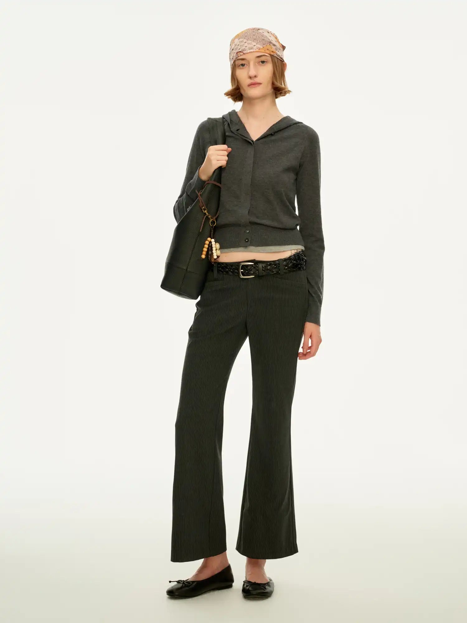 FirstFloor Cropped Wool Hoodie Cardigan | Canton Collective
