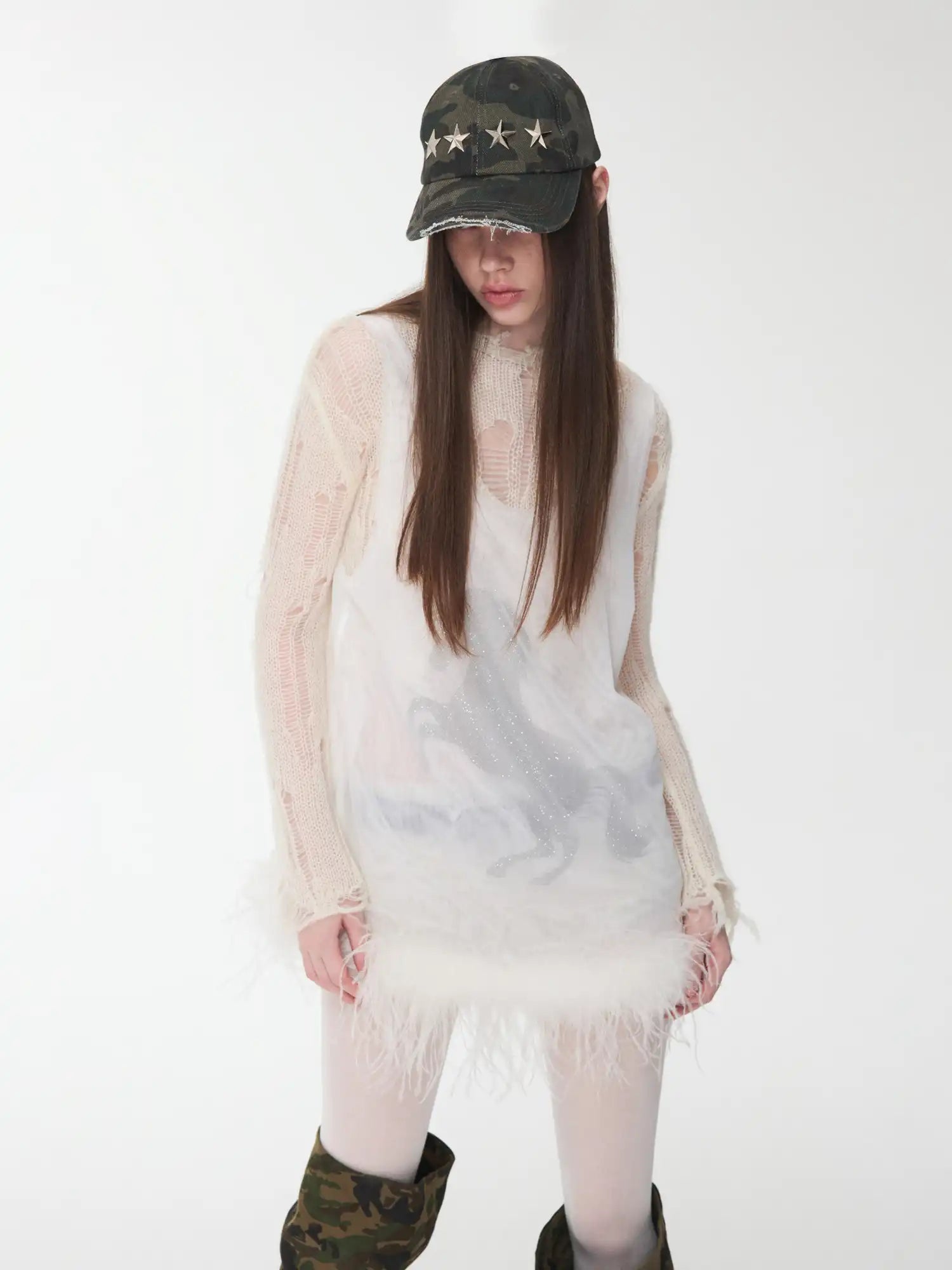 1Jinn Studio Crystal Horse Sheer Mesh Tank | Canton Collective