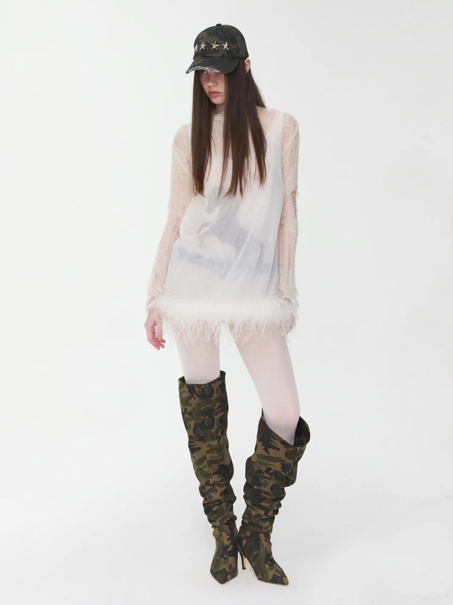 1Jinn Studio Crystal Horse Sheer Mesh Tank | Canton Collective