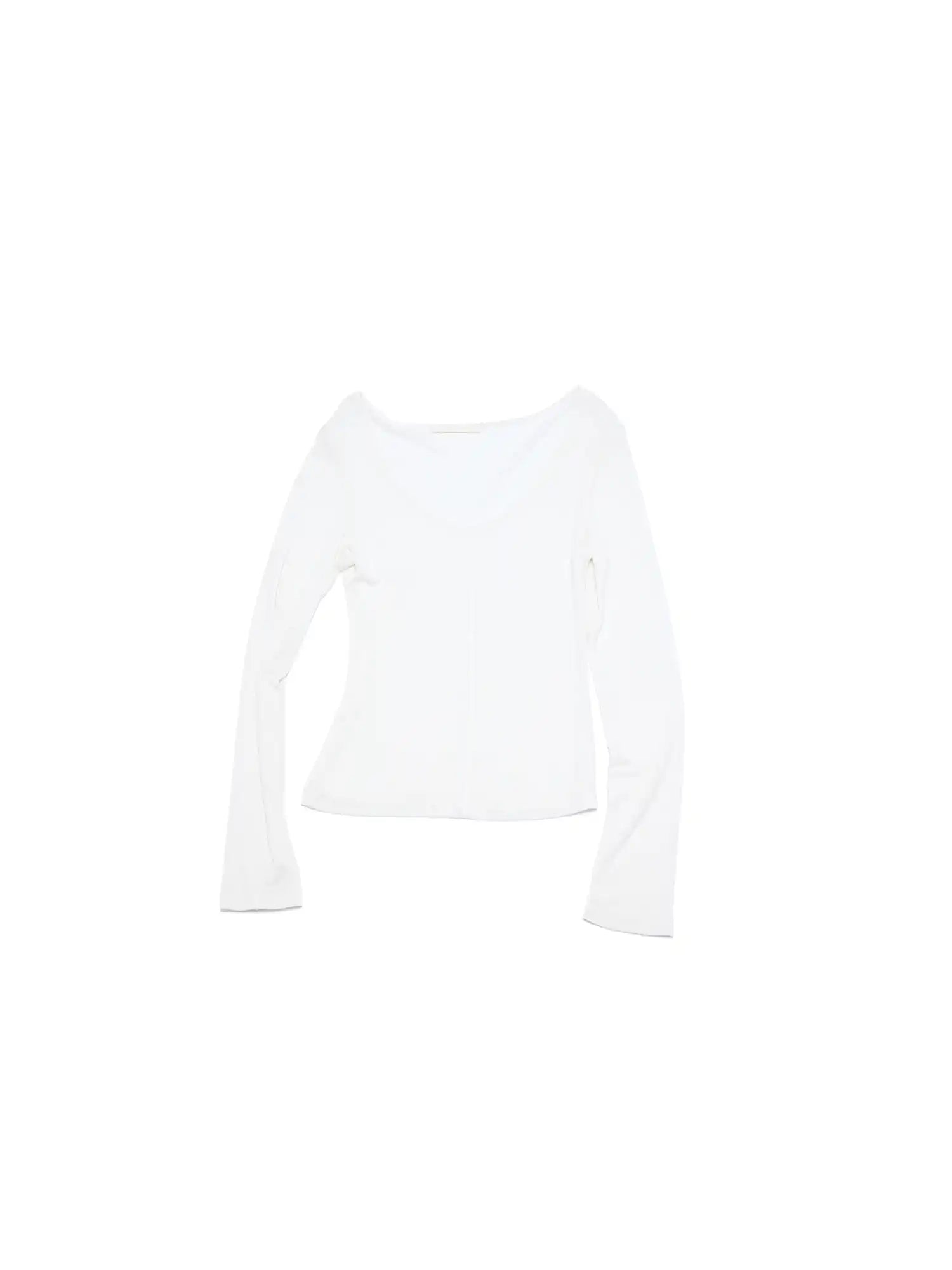 CantonCollective Design Deep V-Neck Tencel Wool Long Sleeve Top | Canton Collective