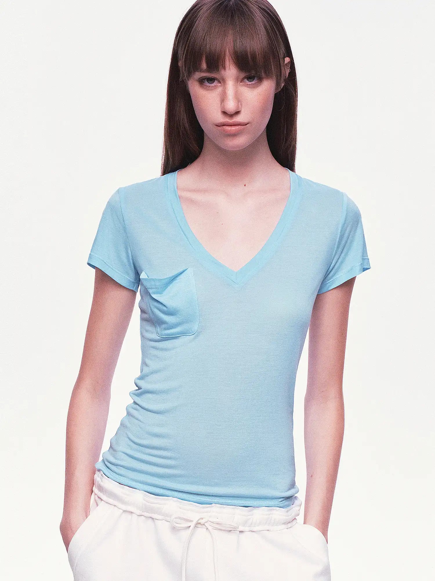 Ayo Deep V Neck 2000s Top | Canton Collective