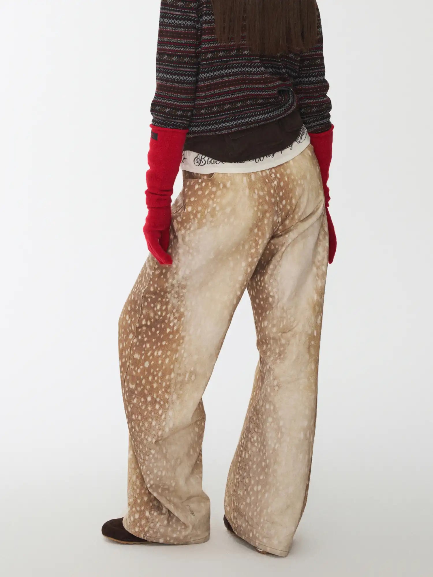 1Jinn Studio Deer Print Canvas Pants | Canton Collective