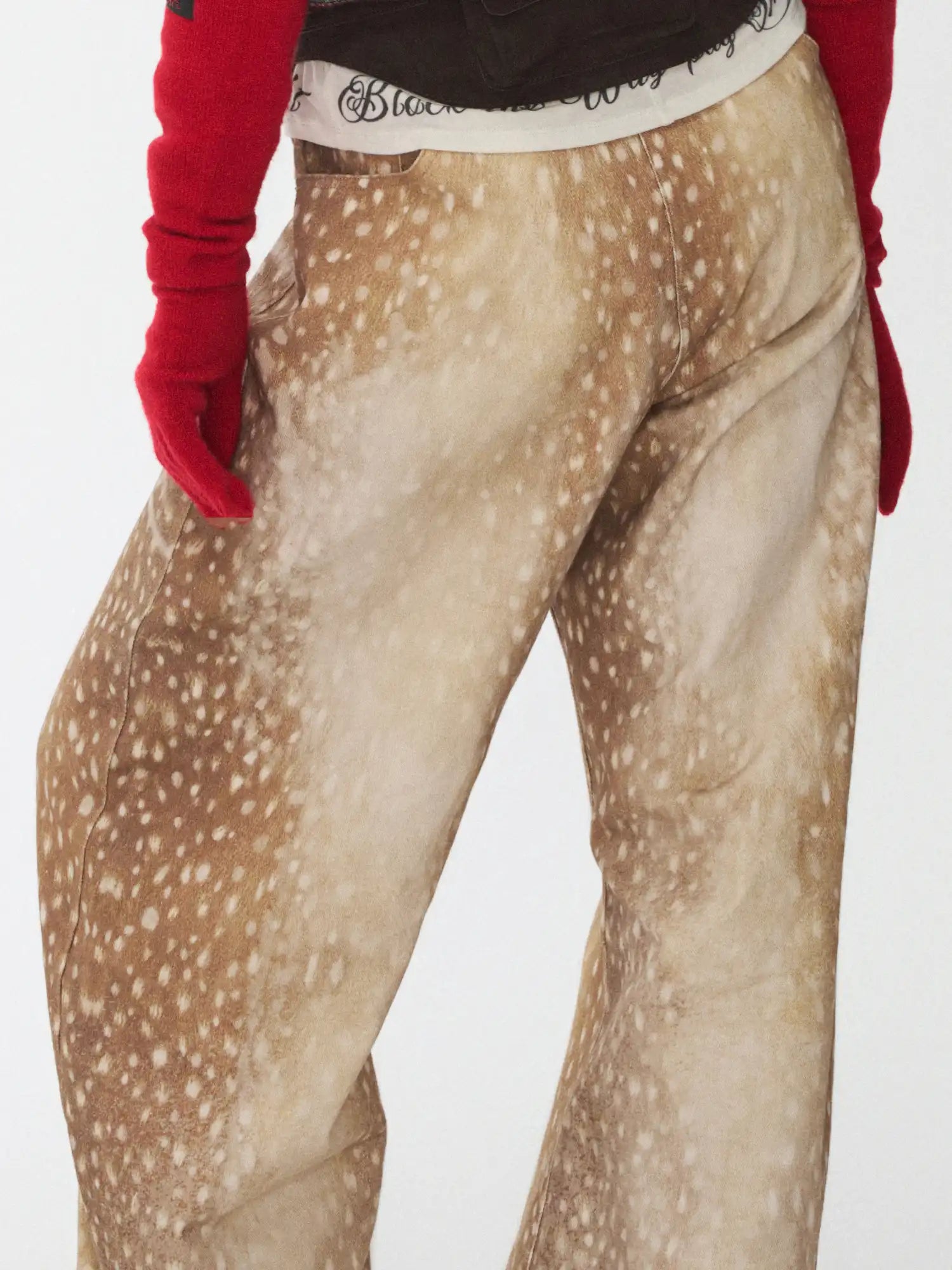 1Jinn Studio Deer Print Canvas Pants | Canton Collective