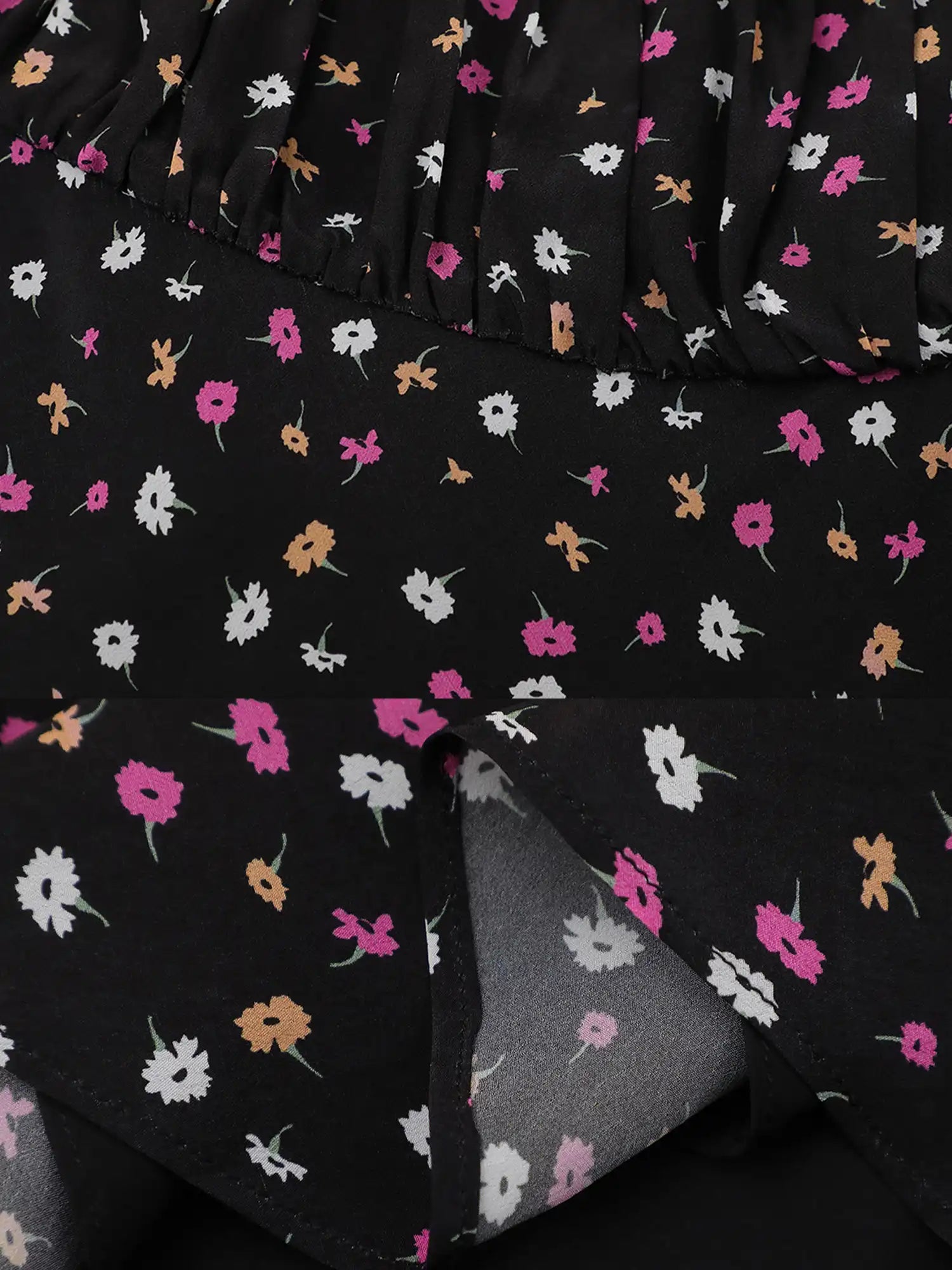 FIRST FLOOR Delicate Double Straps Floral Babydoll Cami Top | Canton Collective