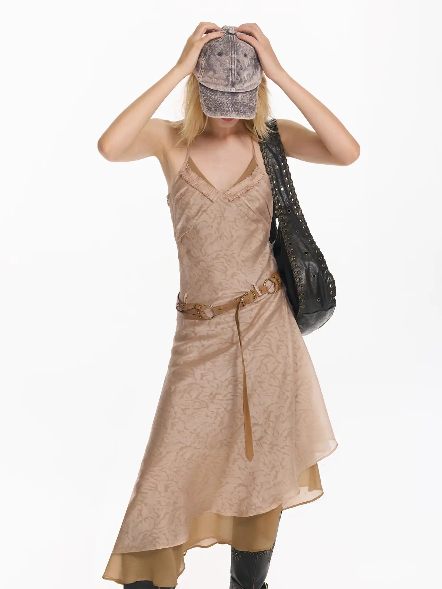 2th Desire Detachable Studded Belt Dress | Canton Collective