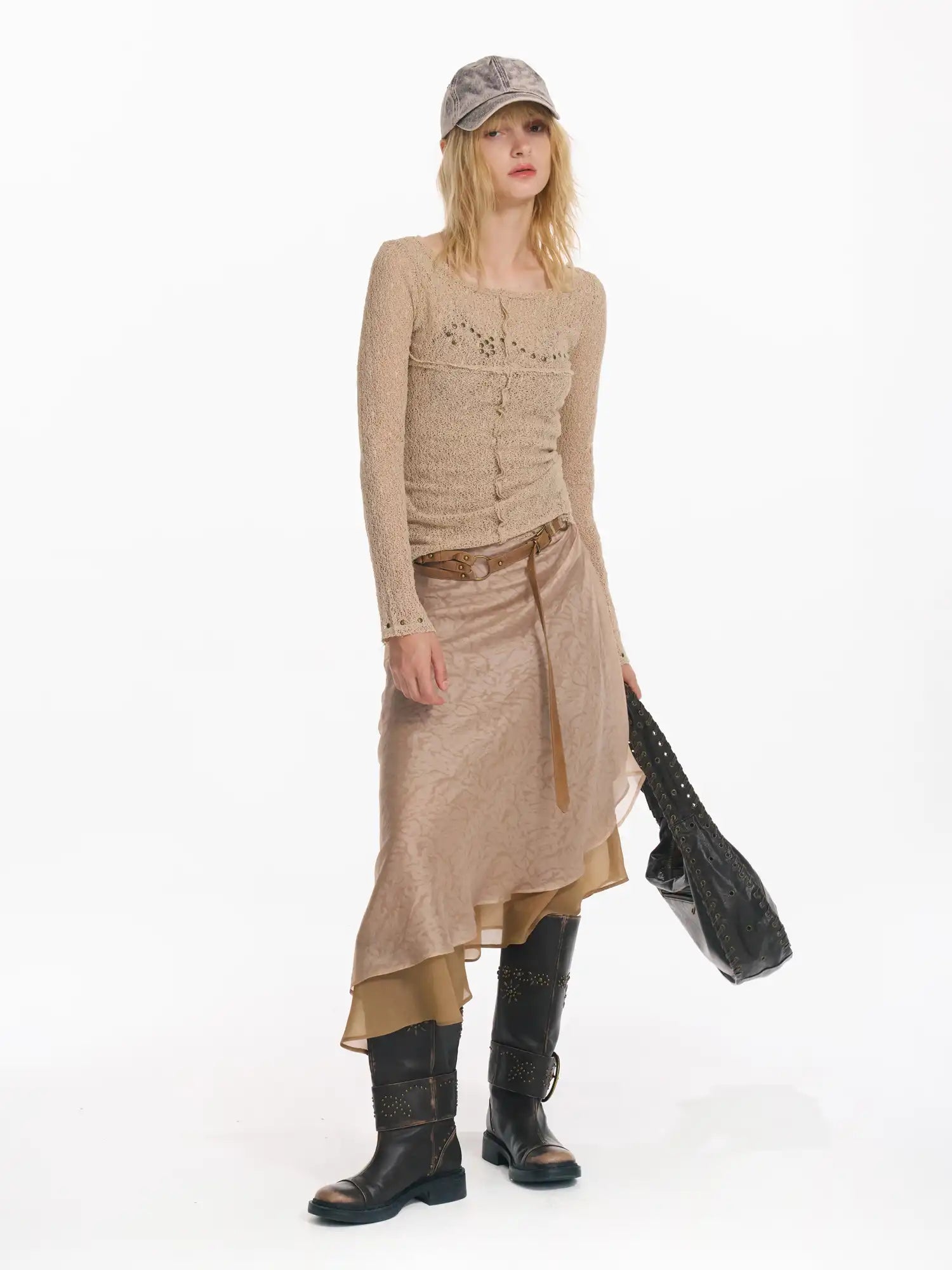 2th Desire Detachable Studded Belt Dress | Canton Collective