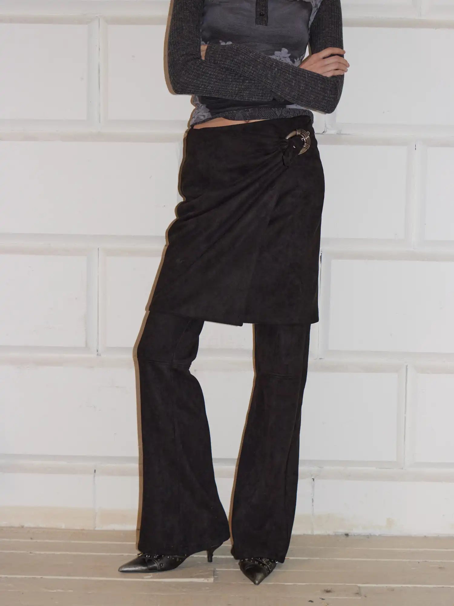 2th Desire Detachable Two-Way Leather Skirt And Pants | Canton Collective