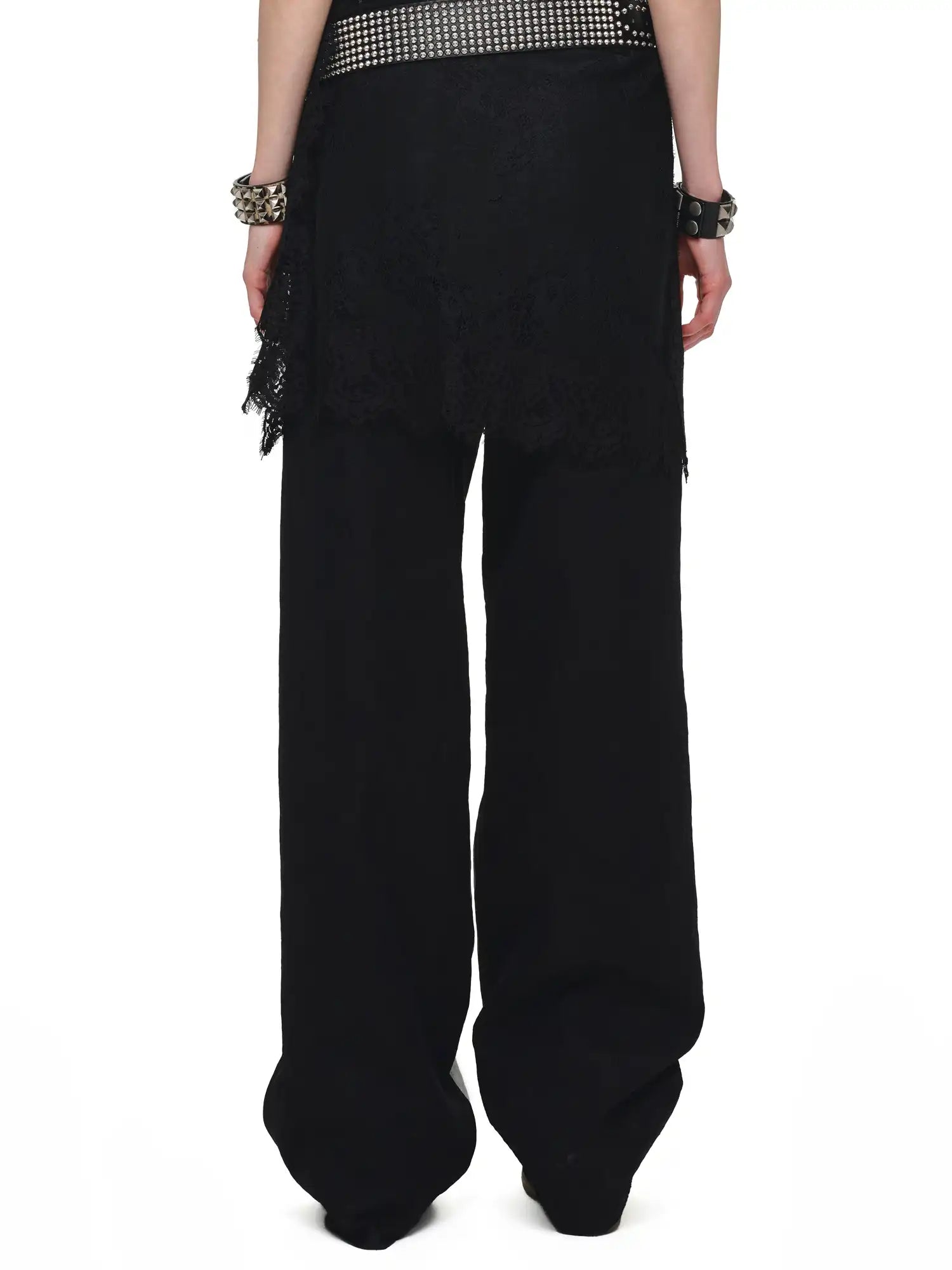 1Jinn Studio Distressed Lace-Panel Baggy Jeans | Canton Collective