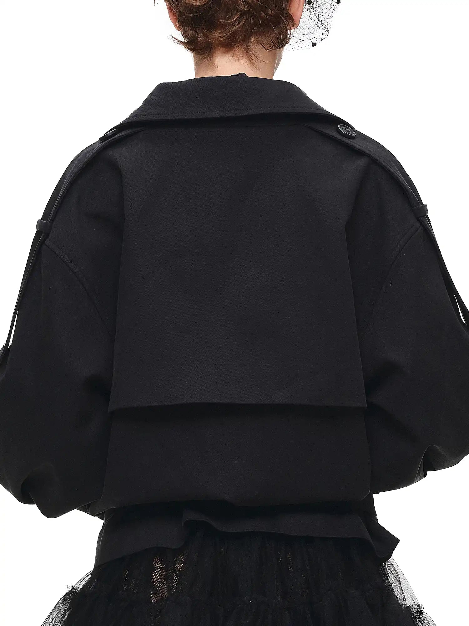 1Jinn Studio Double-Breasted Oversized Crop Trench Coat | Canton Collective