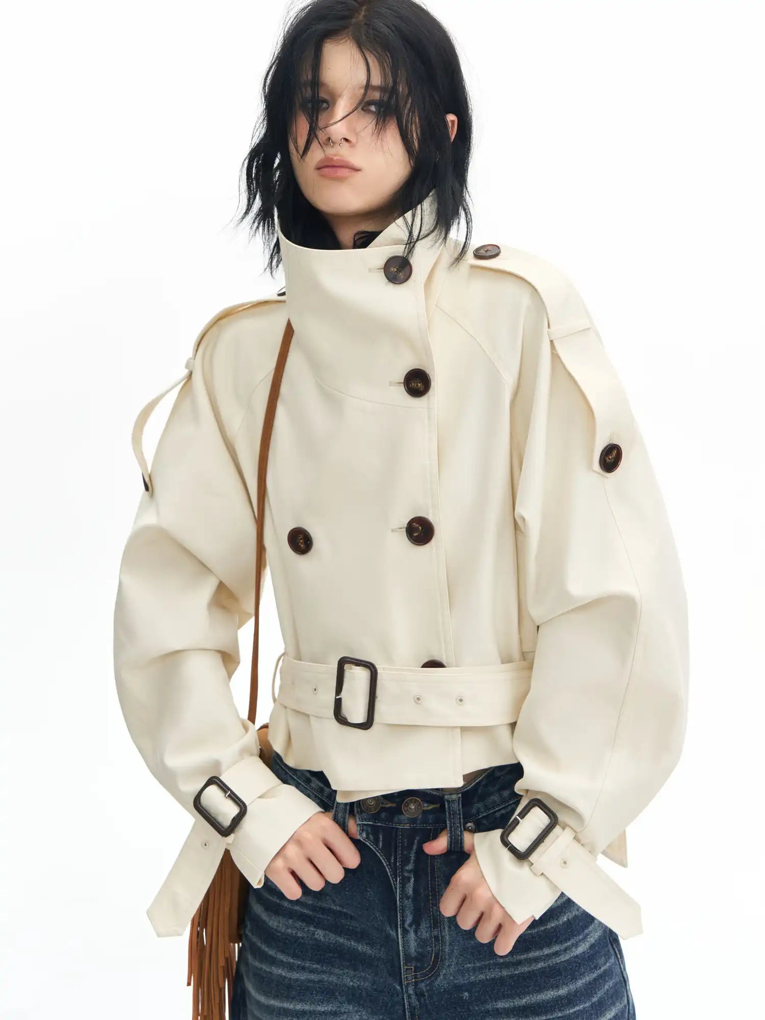Deleteex Double-Breasted Trench Coat | Canton Collective