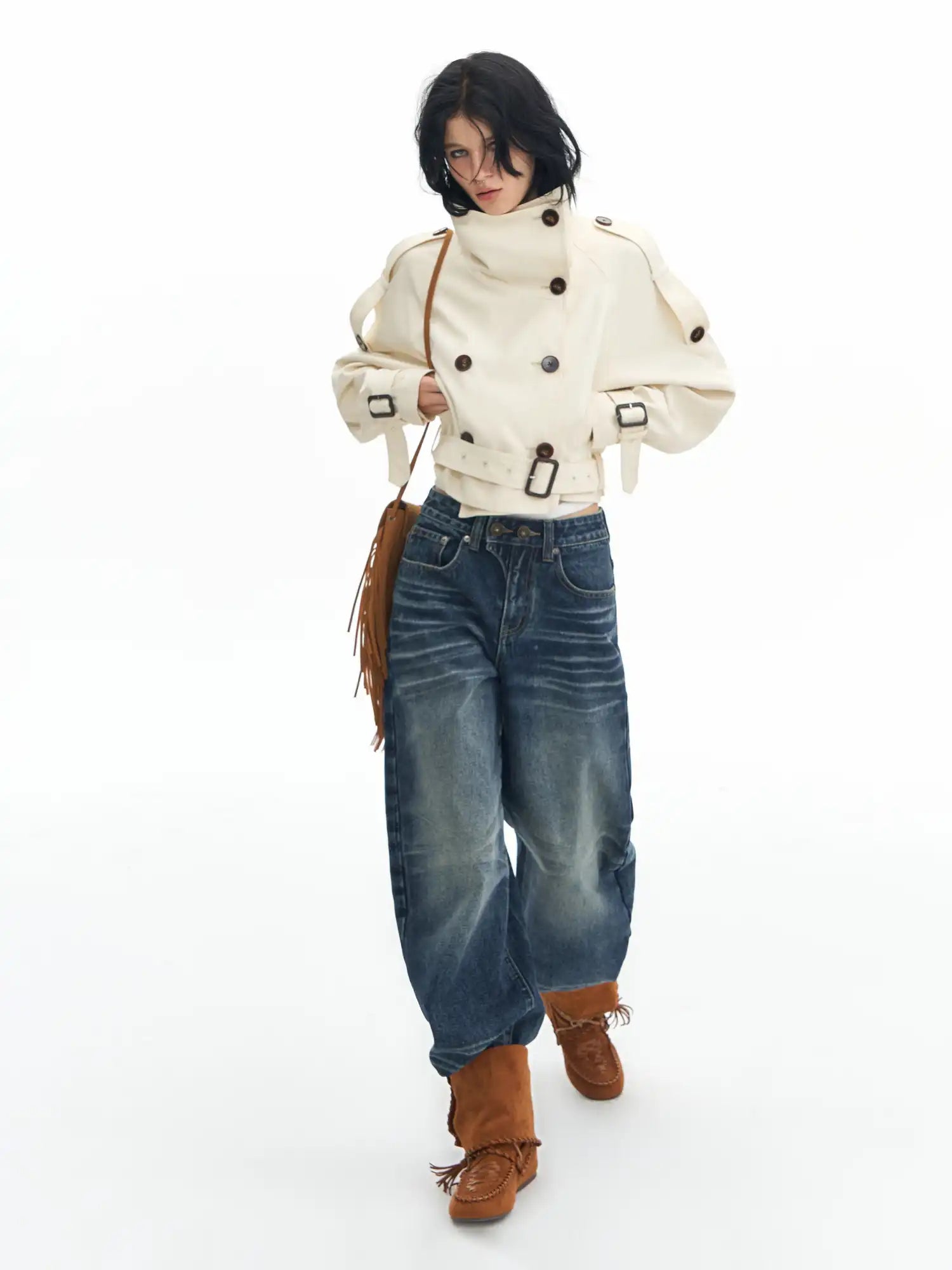 Deleteex Double-Breasted Trench Coat | Canton Collective