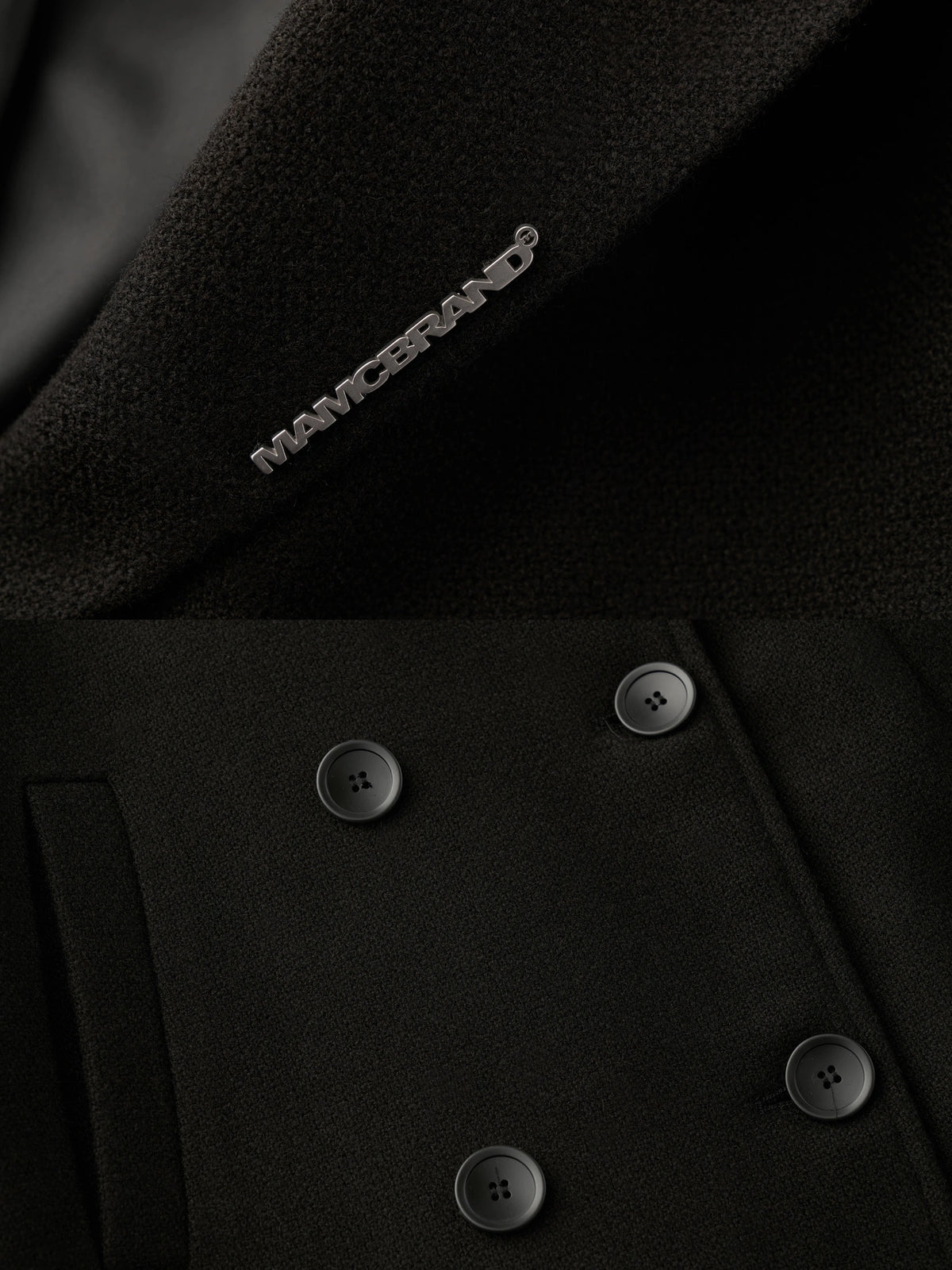 MAMC Double Breasted Belted Wool Blend Blazer | Canton Collective