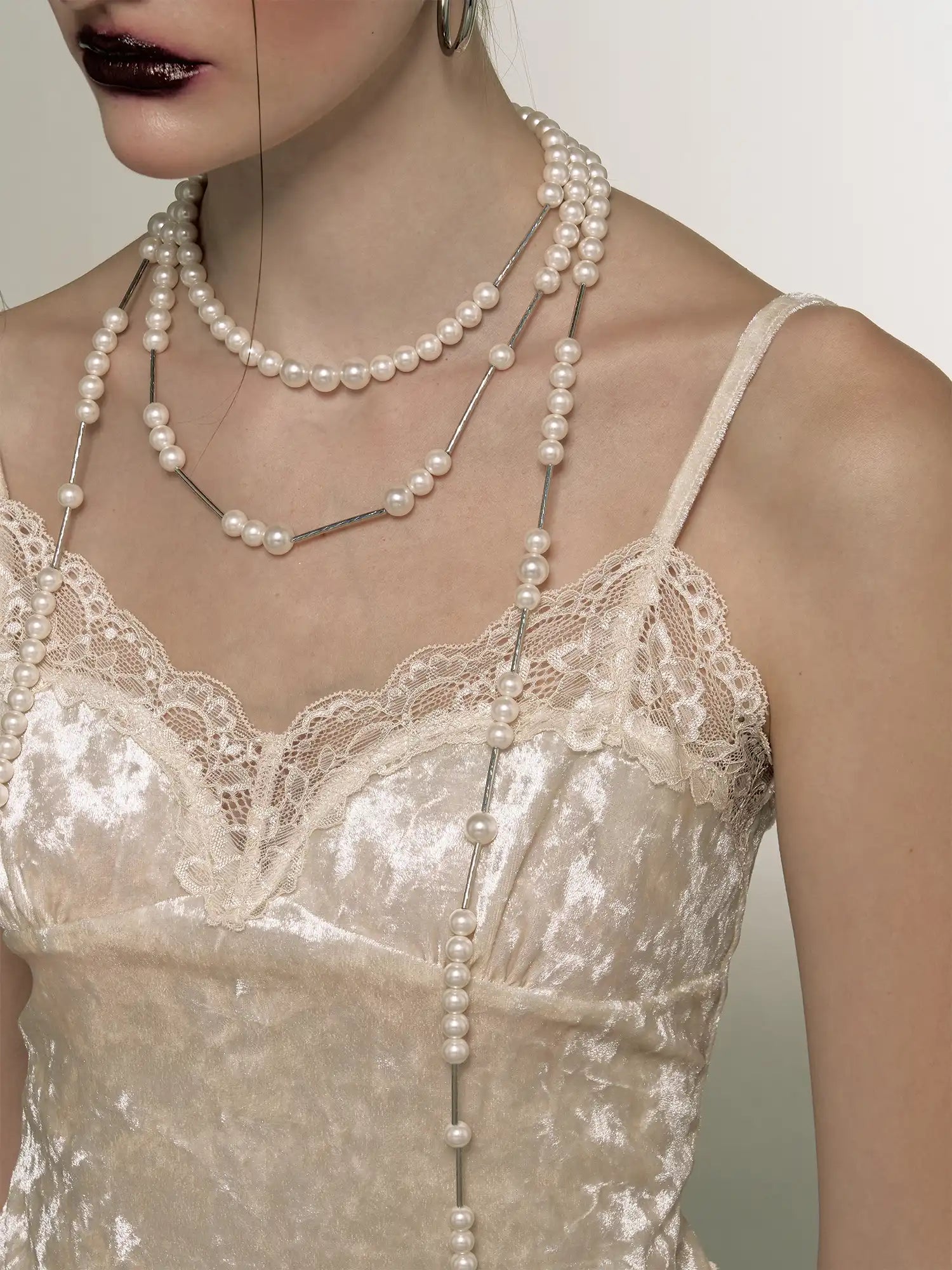 1Jinn M2M Double Strand Pearl Drop Necklace | Canton Collective