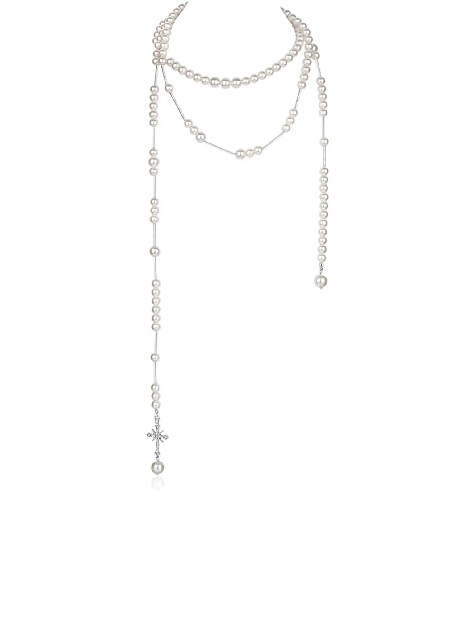 1Jinn M2M Double Strand Pearl Drop Necklace | Canton Collective