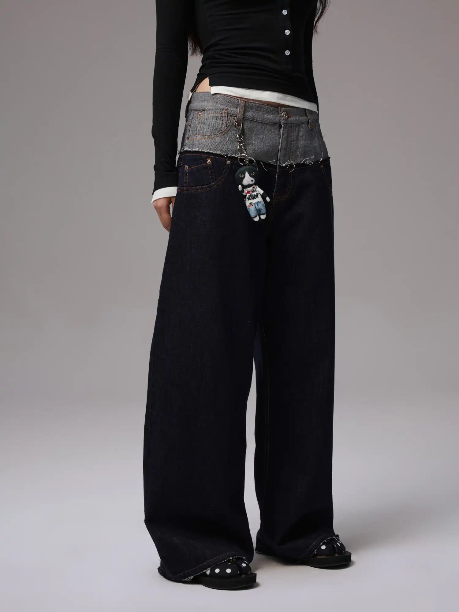 1Jinn Studio Double waistband embroidered Pant | Canton Collective